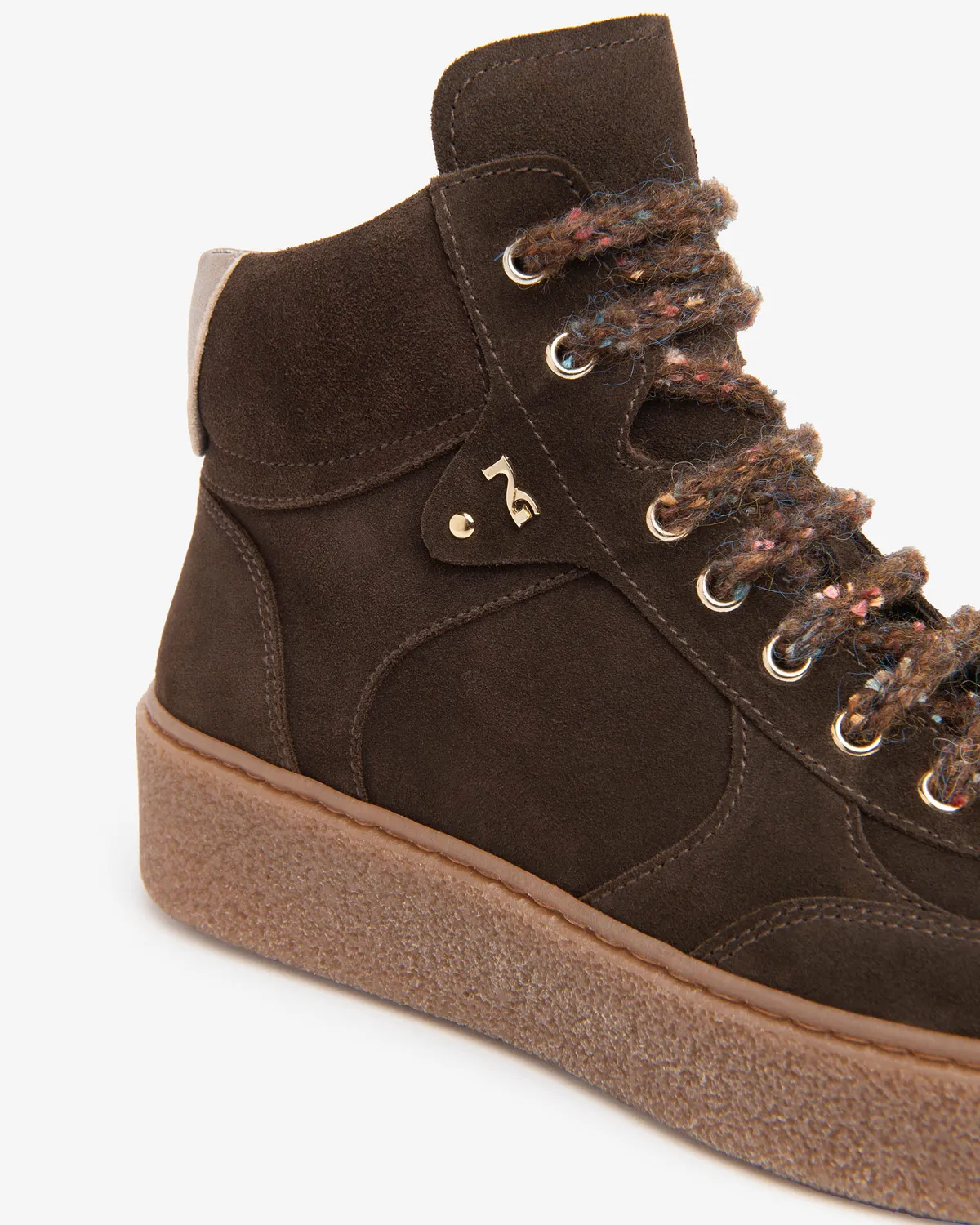 NeroGiardini Sneakers piele intoarsa high-top cu platforma