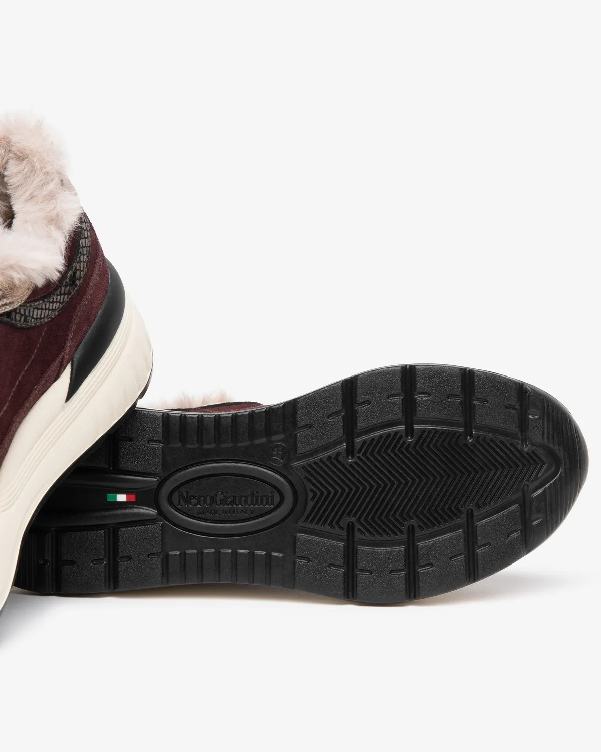 NeroGiardini sneakers damă piele întoarsă iarnă