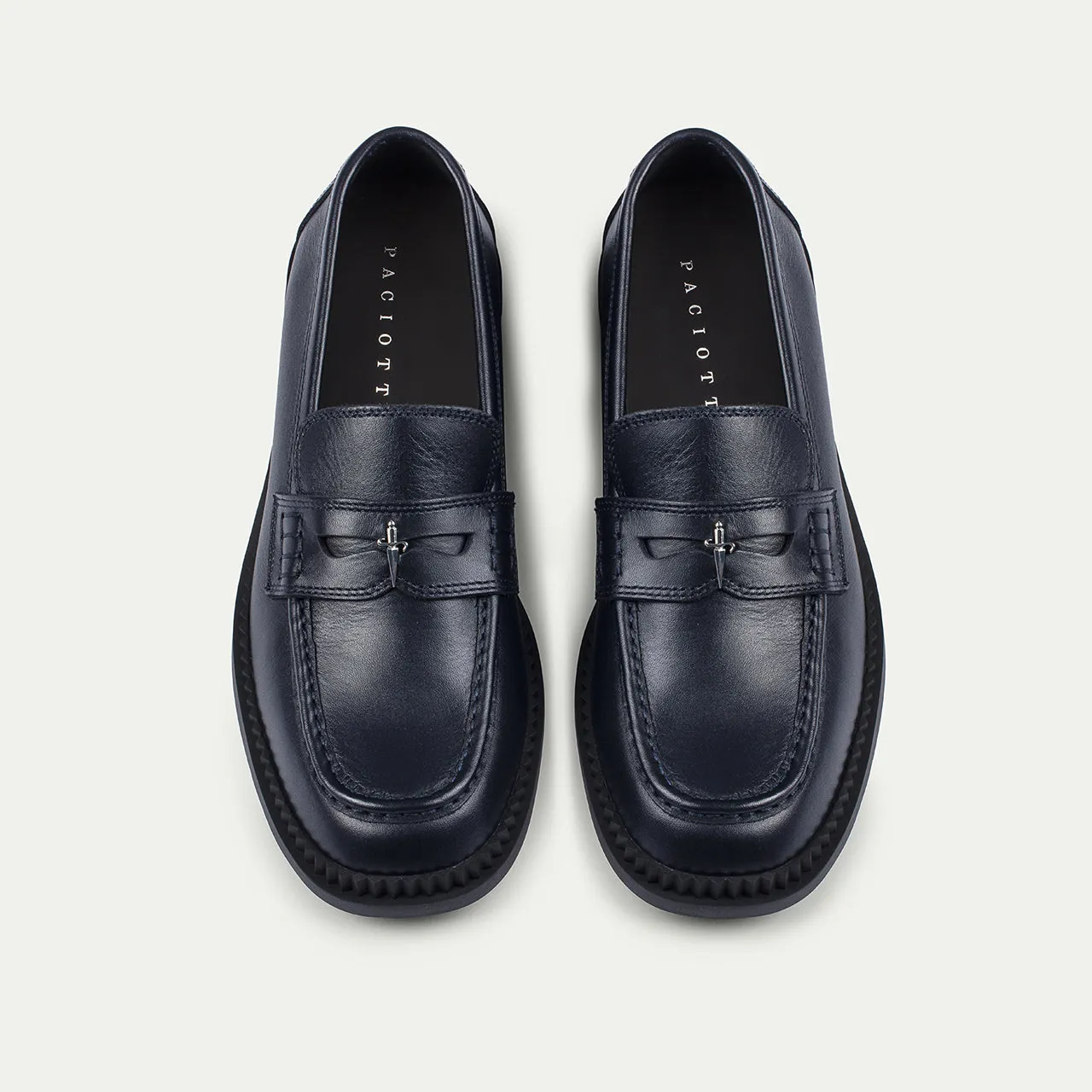 Cesare Paciotti Hybrid mocasini barbati bleumarin piele