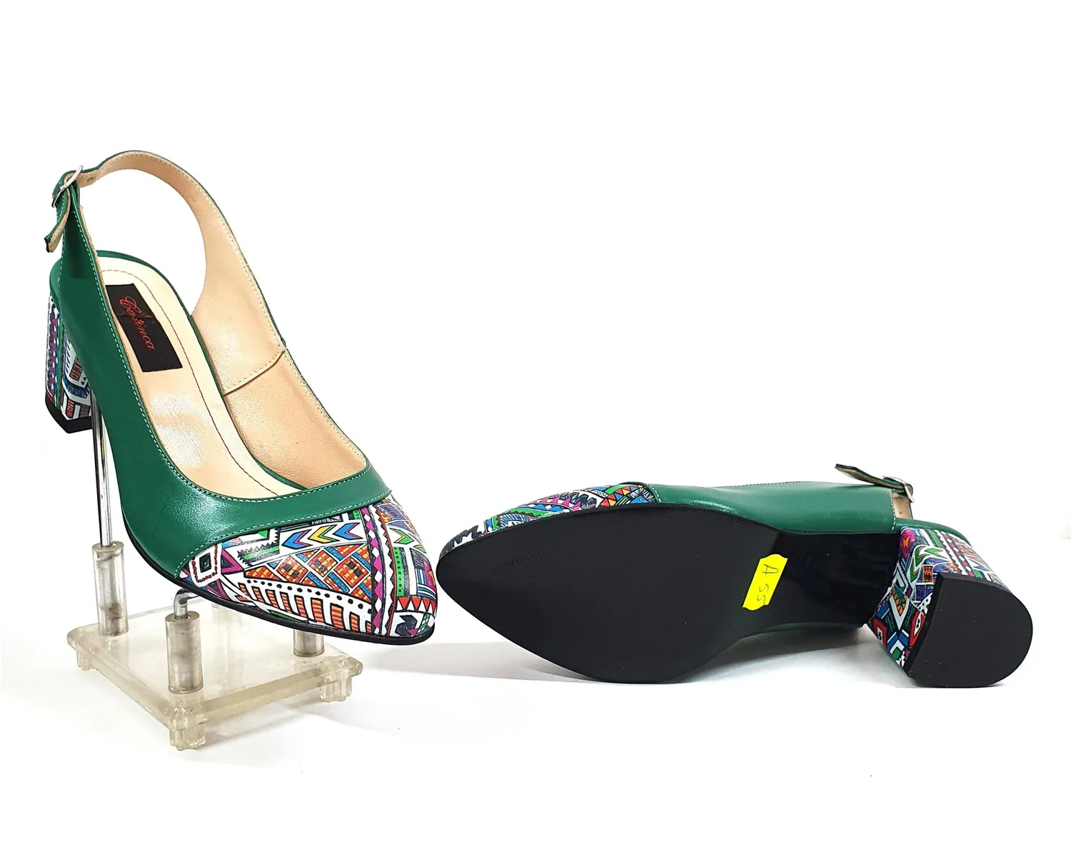 Catinca Shoes A55 VMT sandale damă piele verde