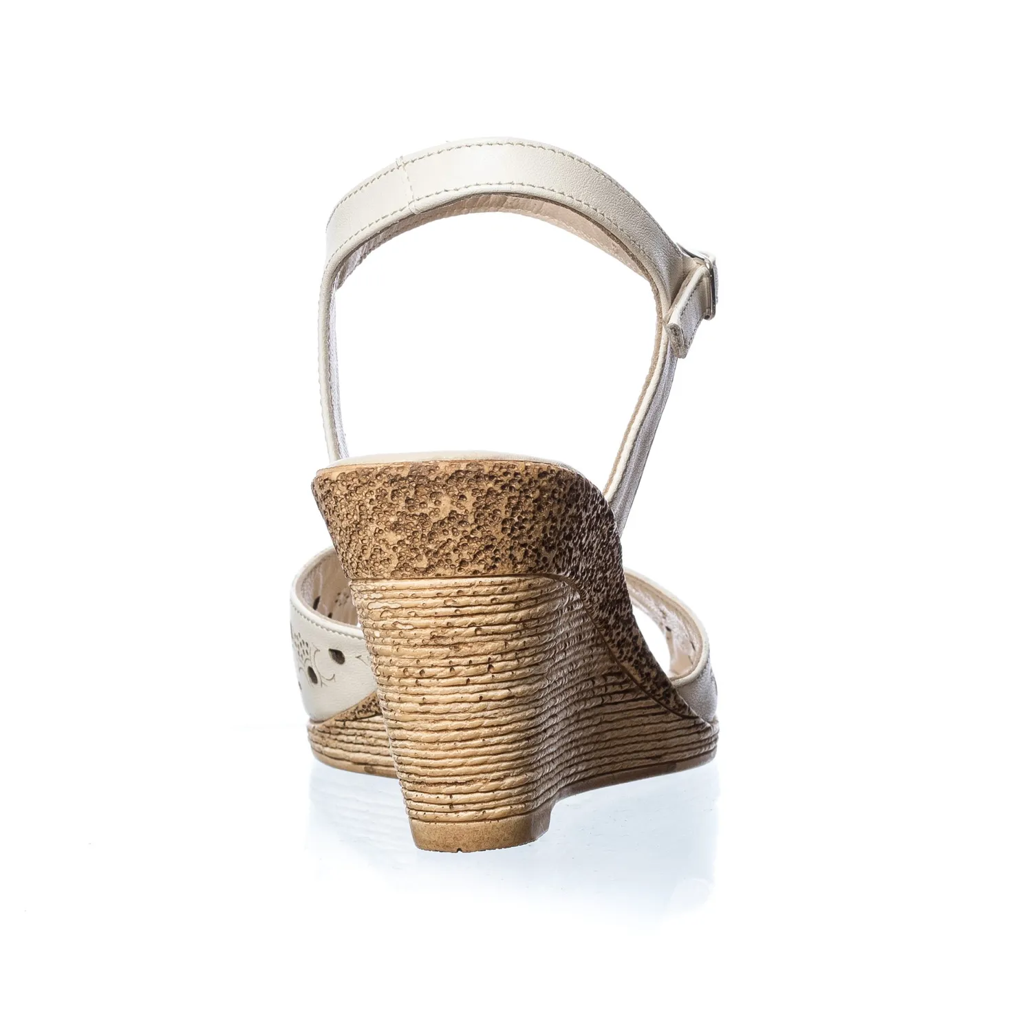 Catinca Shoes P16 B sandale dama bej piele naturala