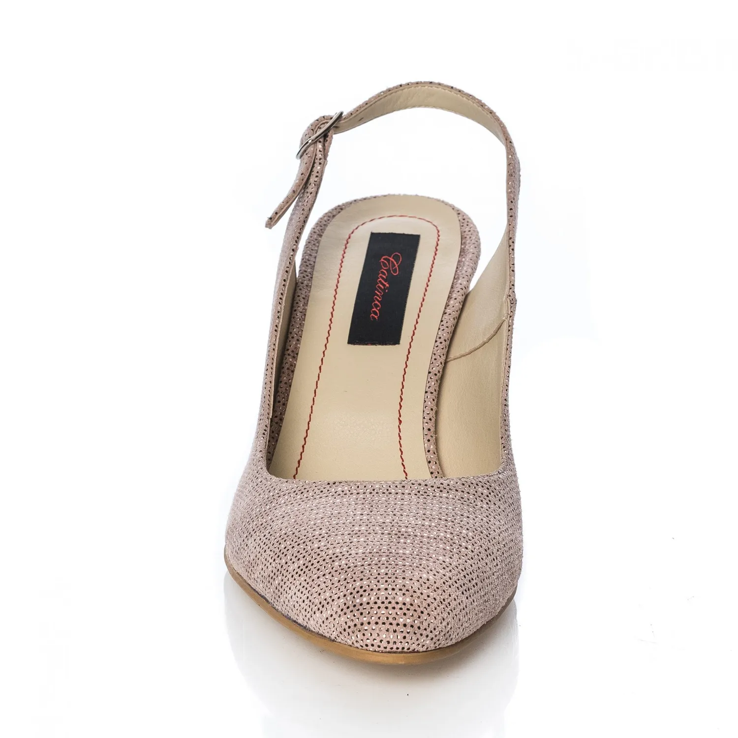 Catinca Shoes V7 RP sandale dama roz picatele piele
