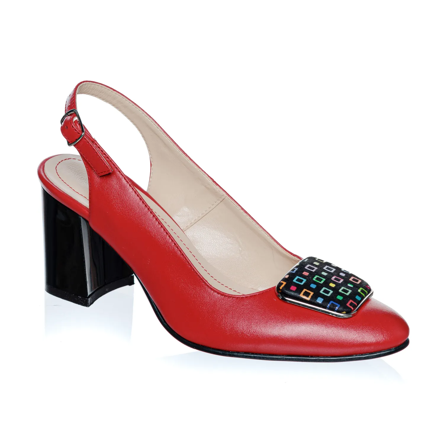 Catinca Shoes D35 RBPC sandale dama rosu box piele