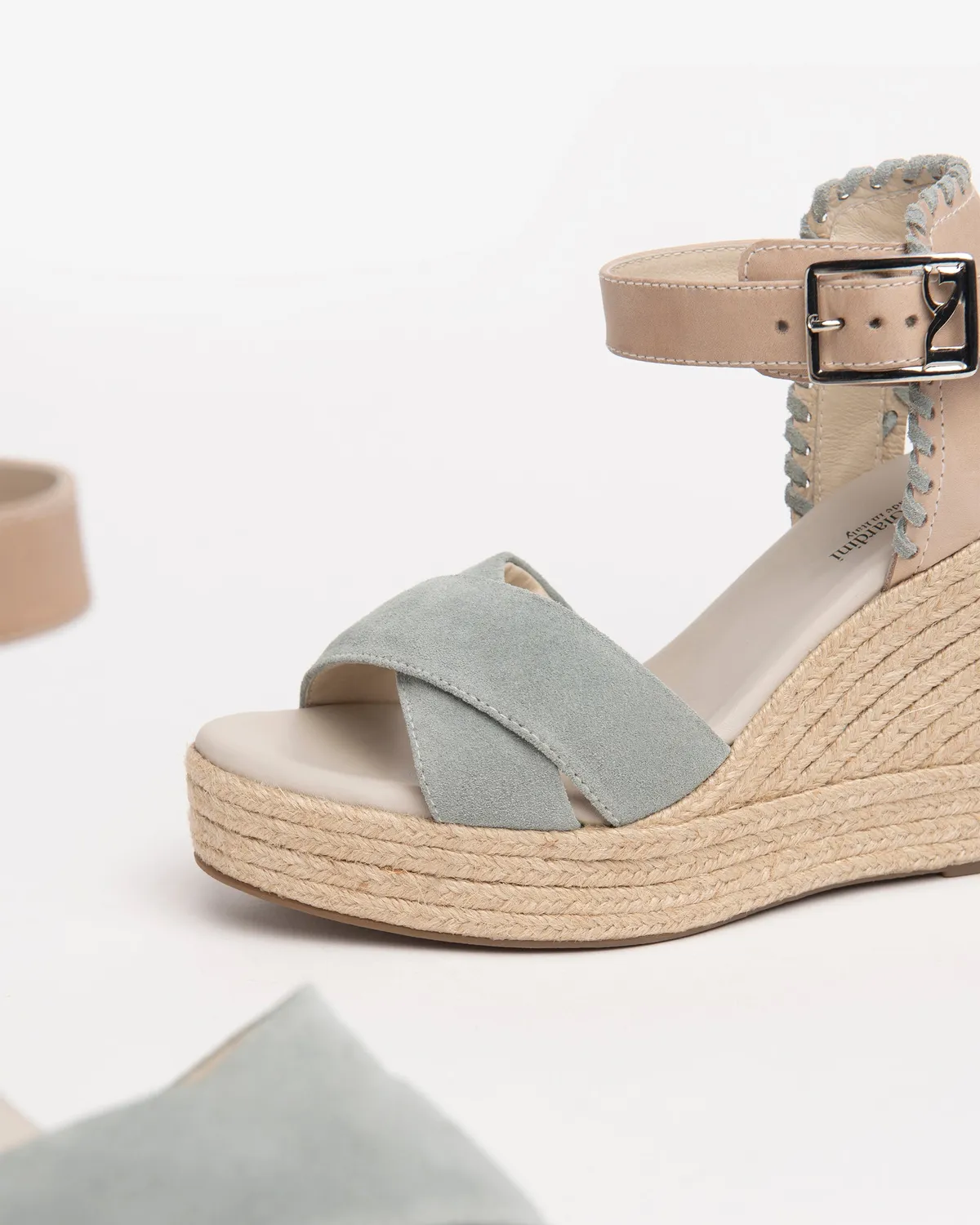 NeroGiardini sandale piele damă toc pană 10 cm