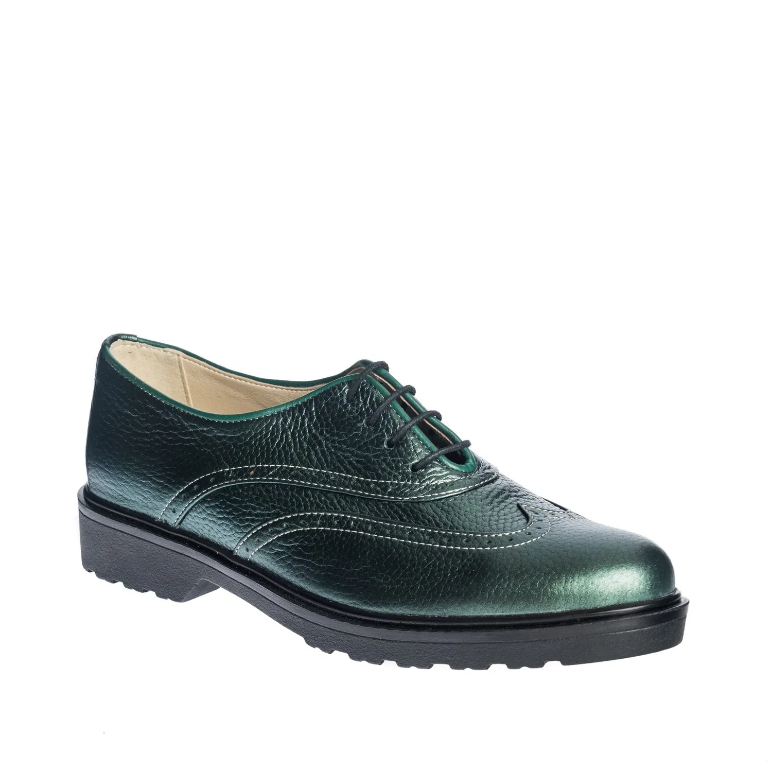 Catinca Shoes Verde G8 V pantofi dama verzi piele naturala