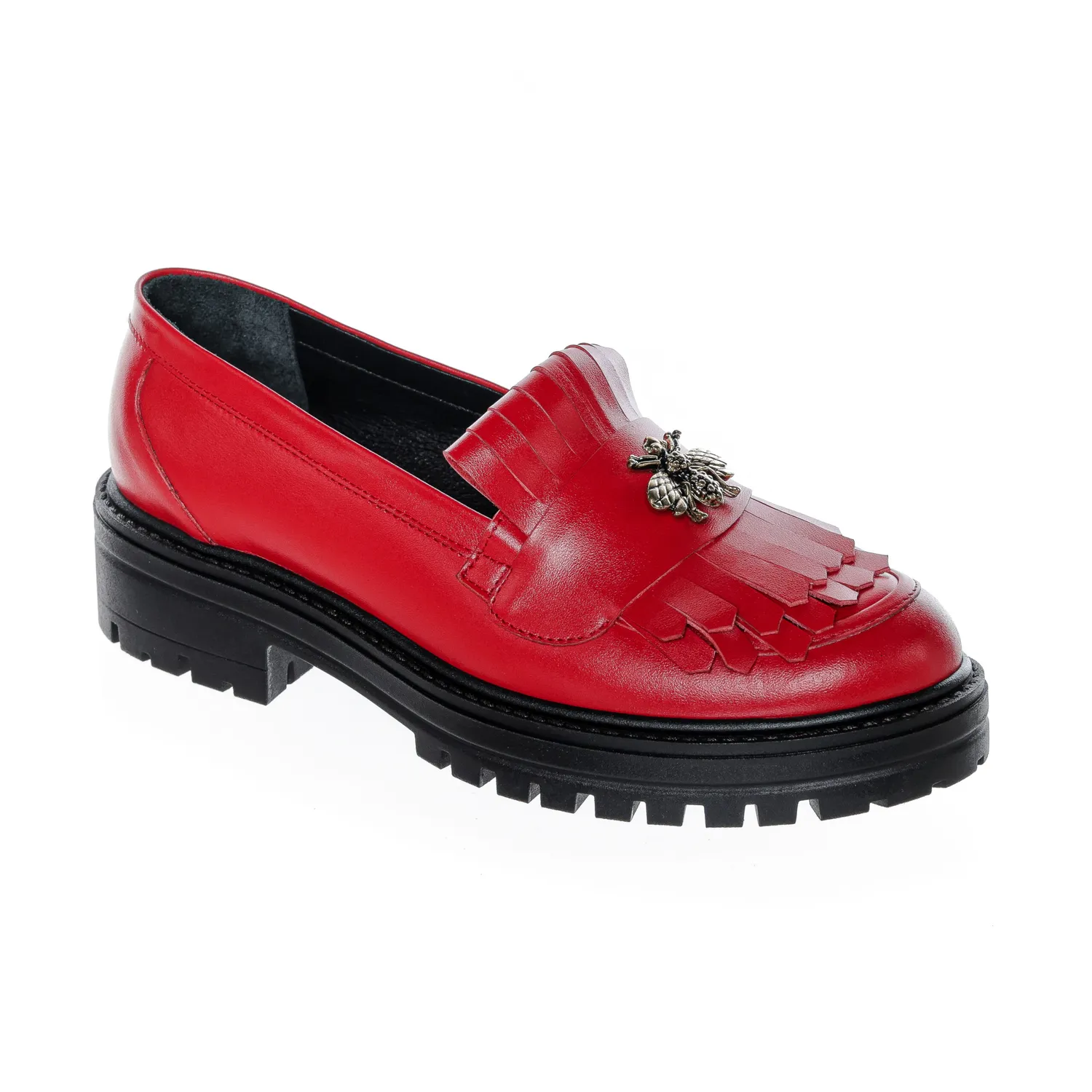 Catinca Shoes 301 RB pantofi piele roșu box