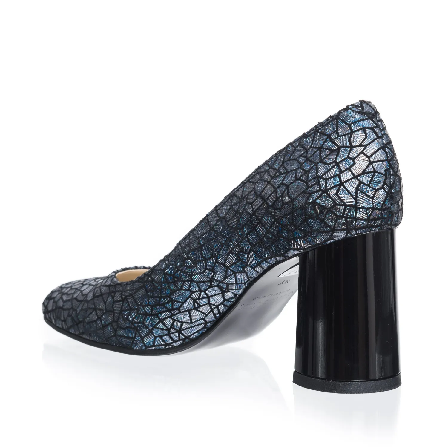 Catinca Shoes R11 SA pantofi piele solzi albastru