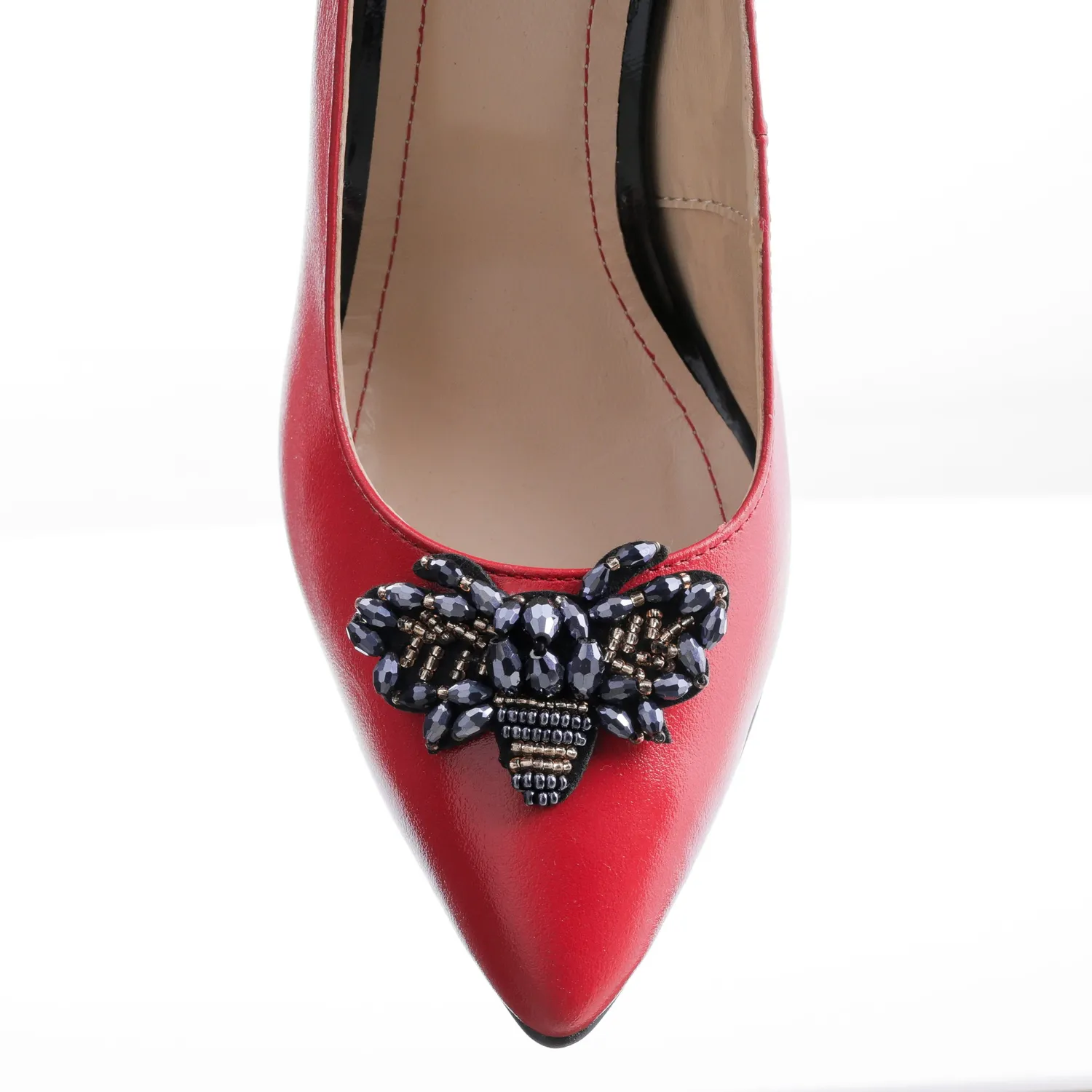 Catinca Shoes A67 RB pantofi piele naturala rosu