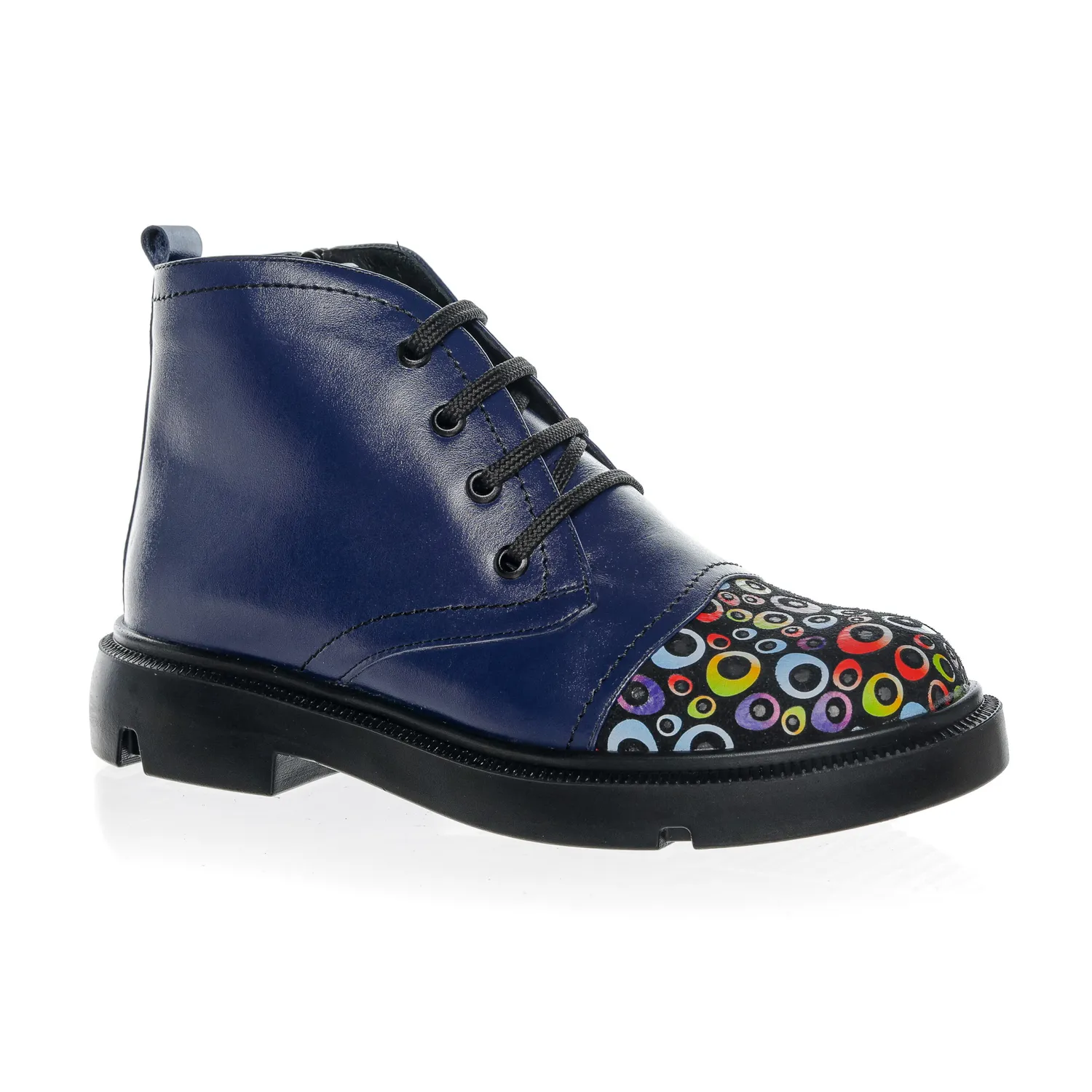 Catinca Shoes BC17 ghete dama piele cerculete colorate