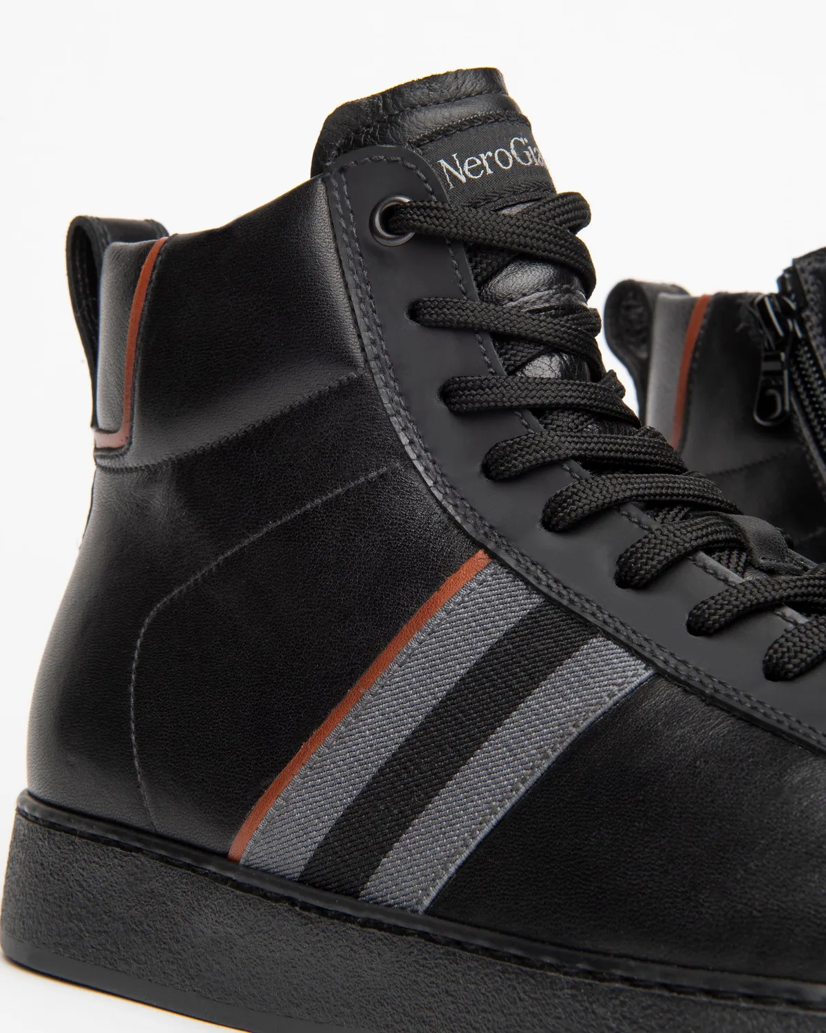 NeroGiardini sneakers barbati piele inalti talpa 3 cm