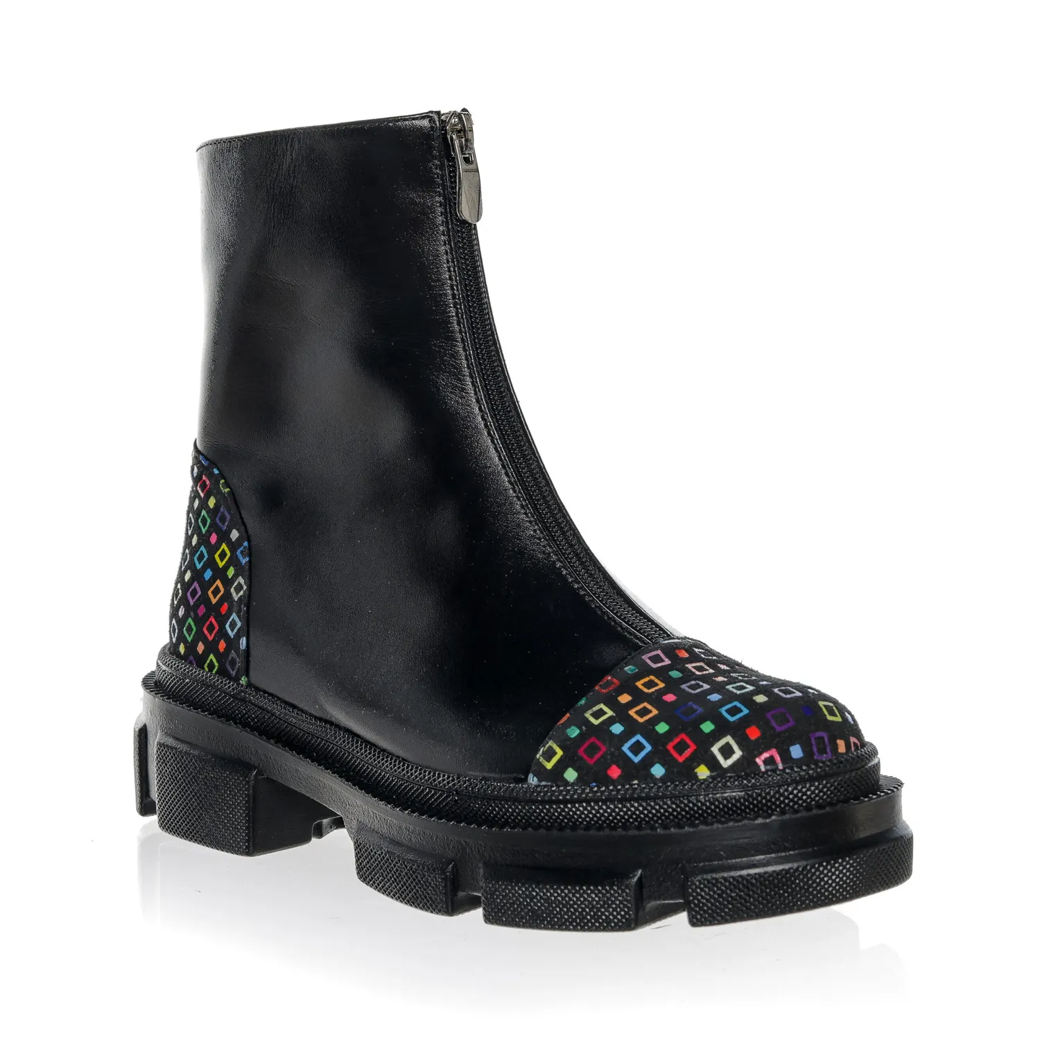 Catinca Shoes BC25 NBP bocanci dama piele naturala patratele