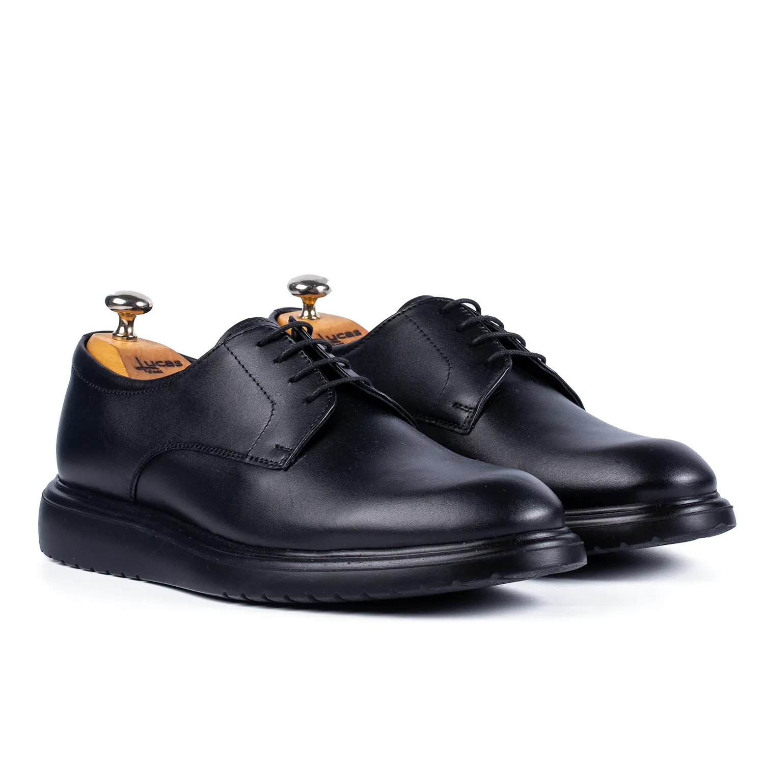 Lucas Shoes Casual 346 pantofi barbati negru piele