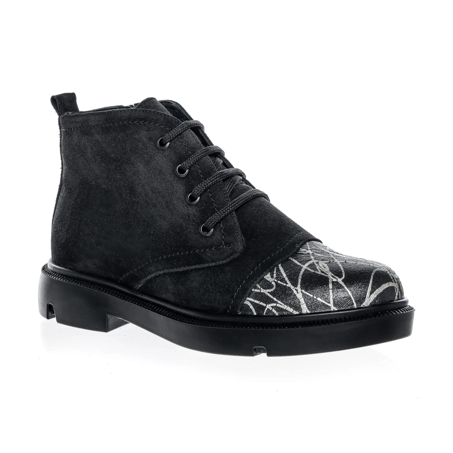 Catinca Shoes BC17 NAFA ghete dama antilopa negru