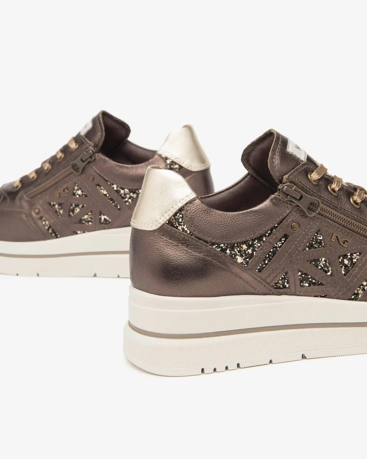 NeroGiardini sneakers damă piele textil Memory