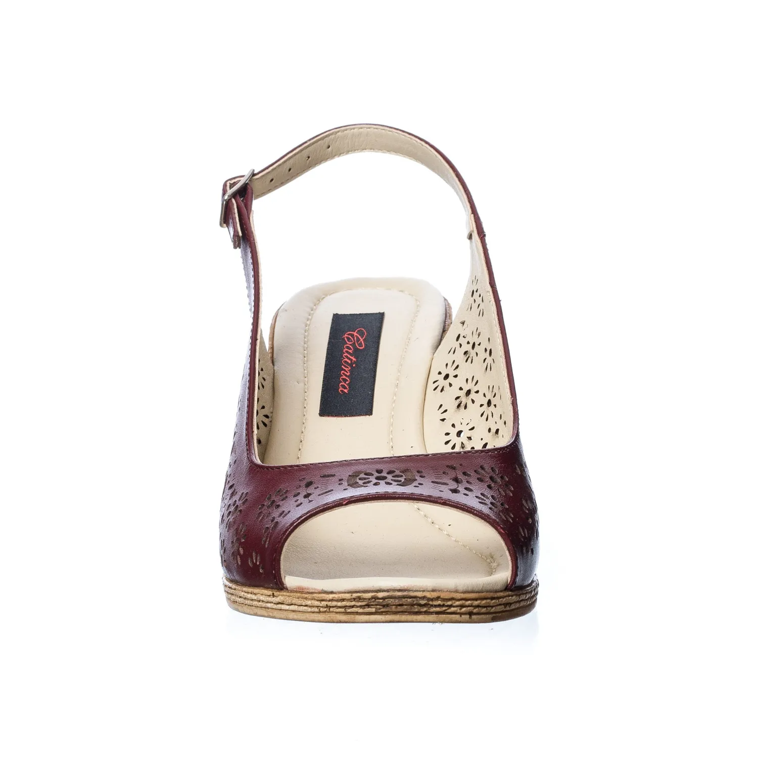 Catinca Shoes P28 BO sandale dama piele bordo