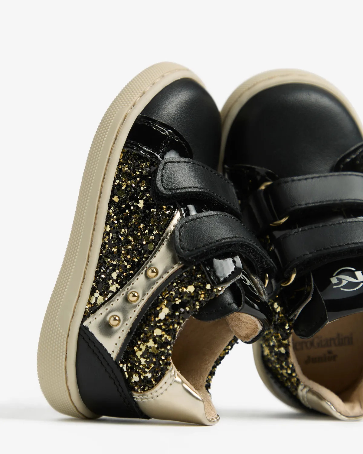 NeroGiardini Junior Sneakers fete textil și piele iarnă