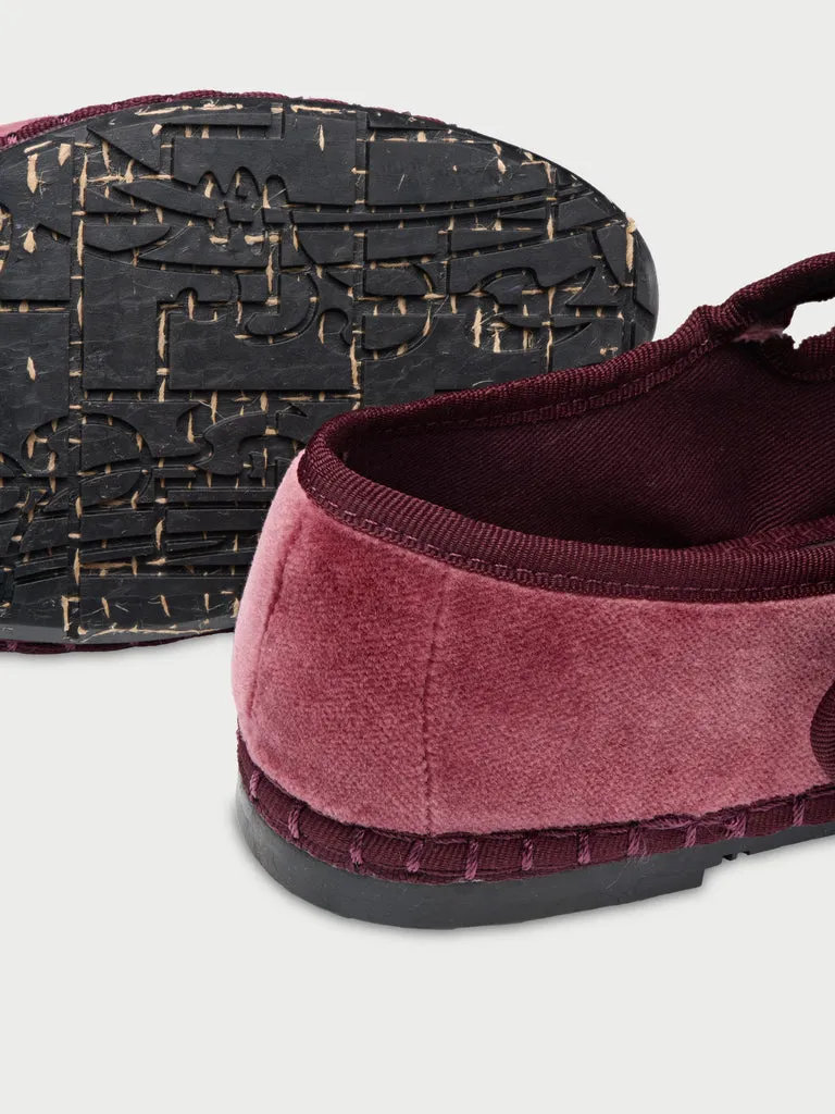 Flagelus Matilda Pink pantofi mary jane roz catifea