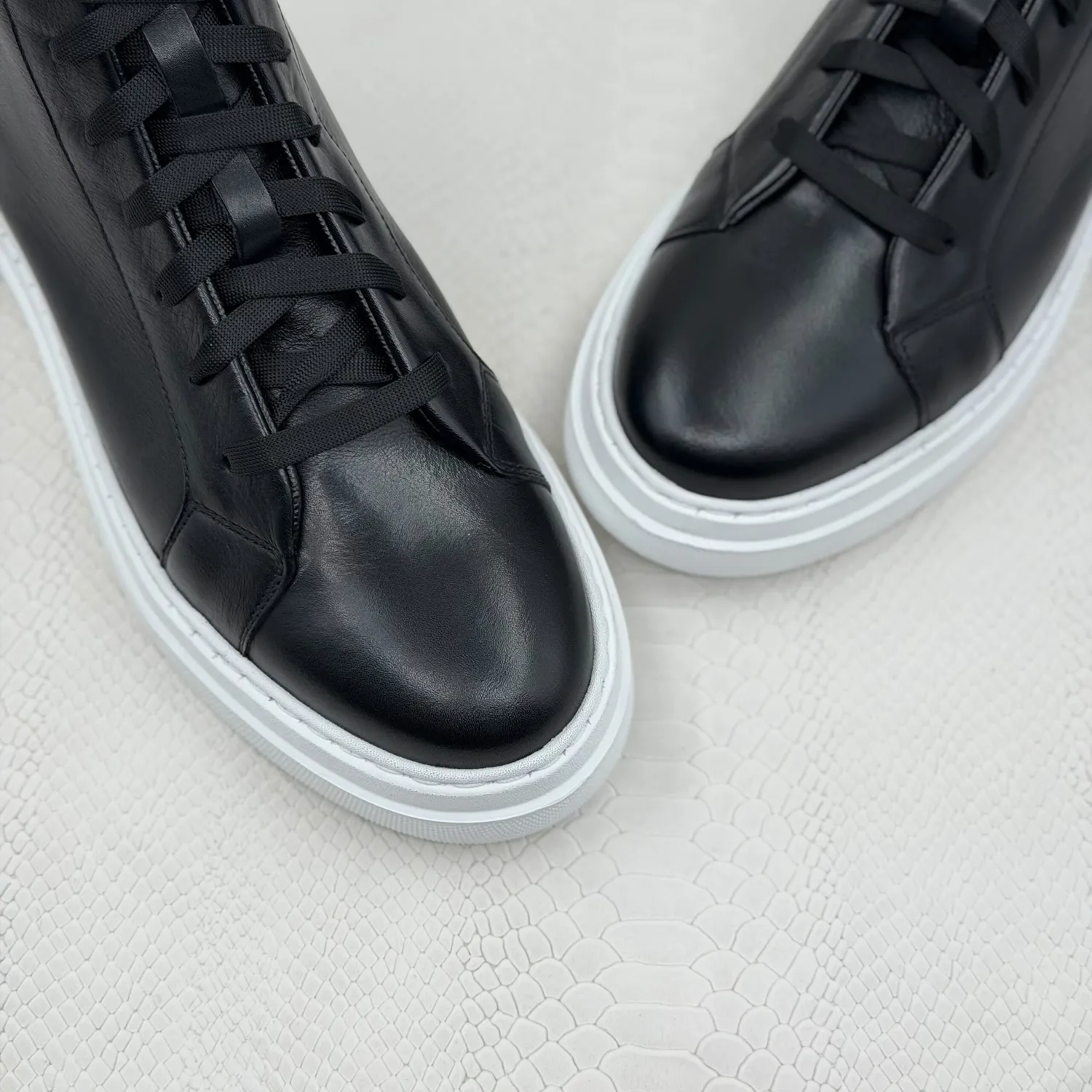 Lucas Shoes 855 A ghete negre piele iarna