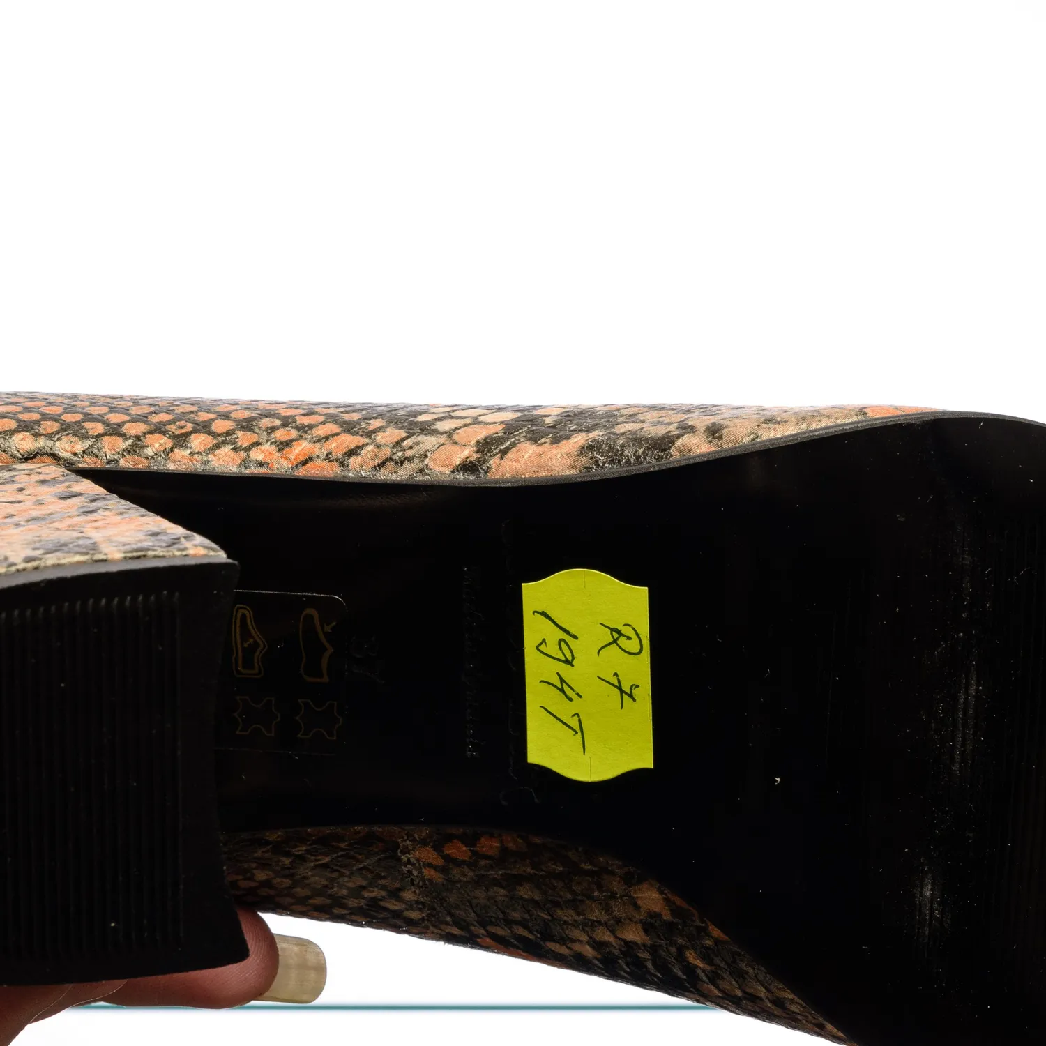 Catinca Shoes R7 SG pantofi dama piele galben sarpe