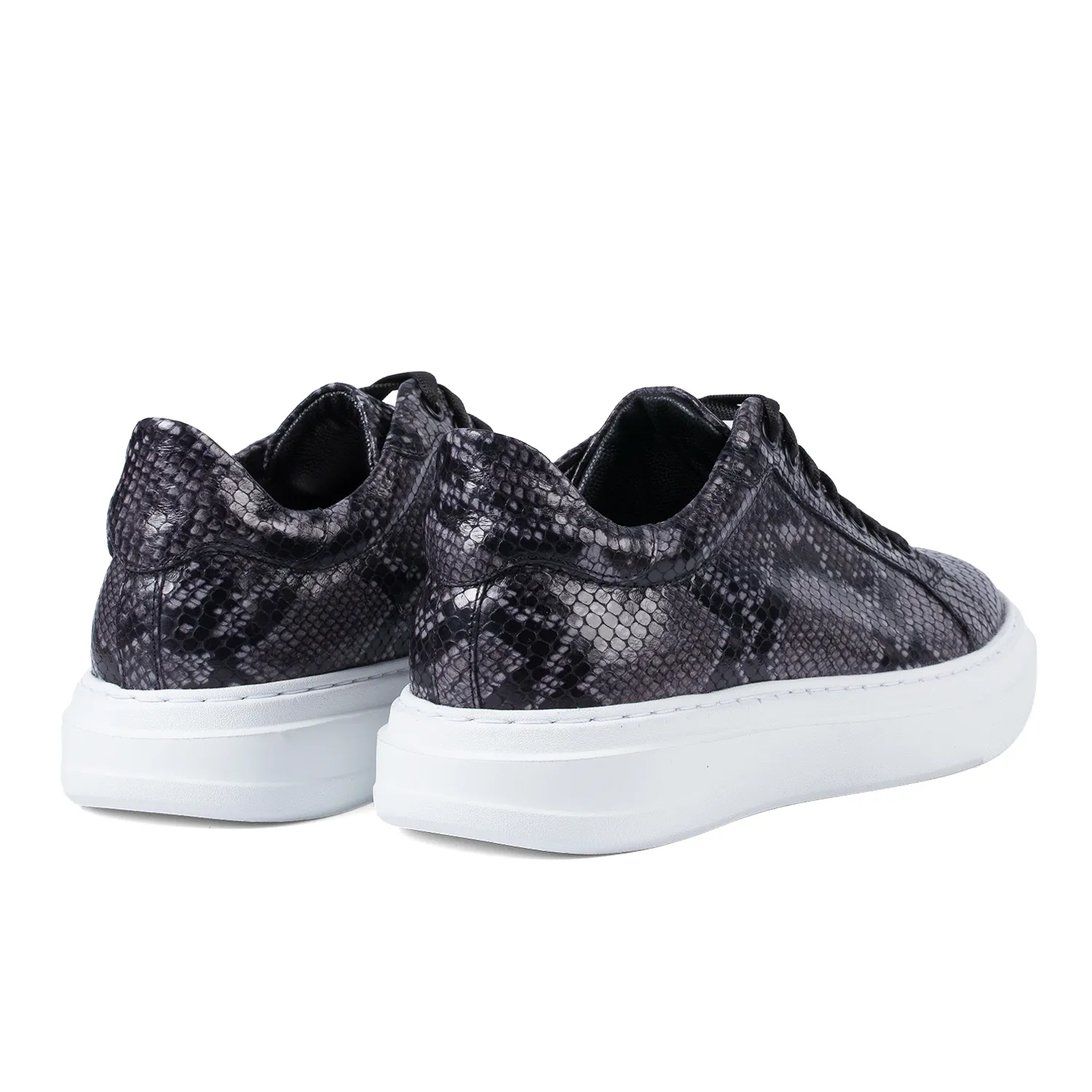 Lucas Shoes 510 Chile Croco sneakers gri piele
