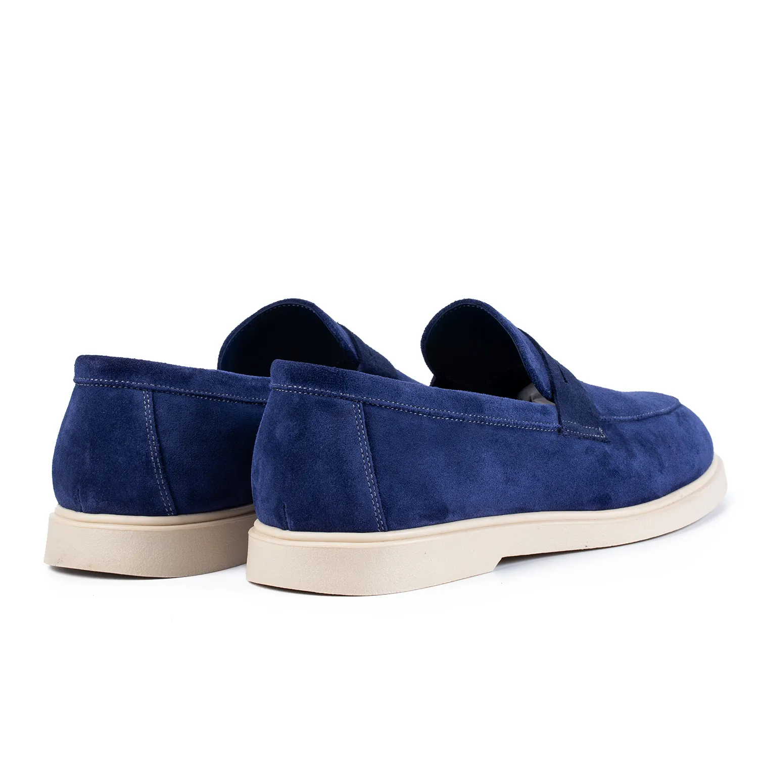Lucas Shoes Ezra mocasini velur albastru barbati