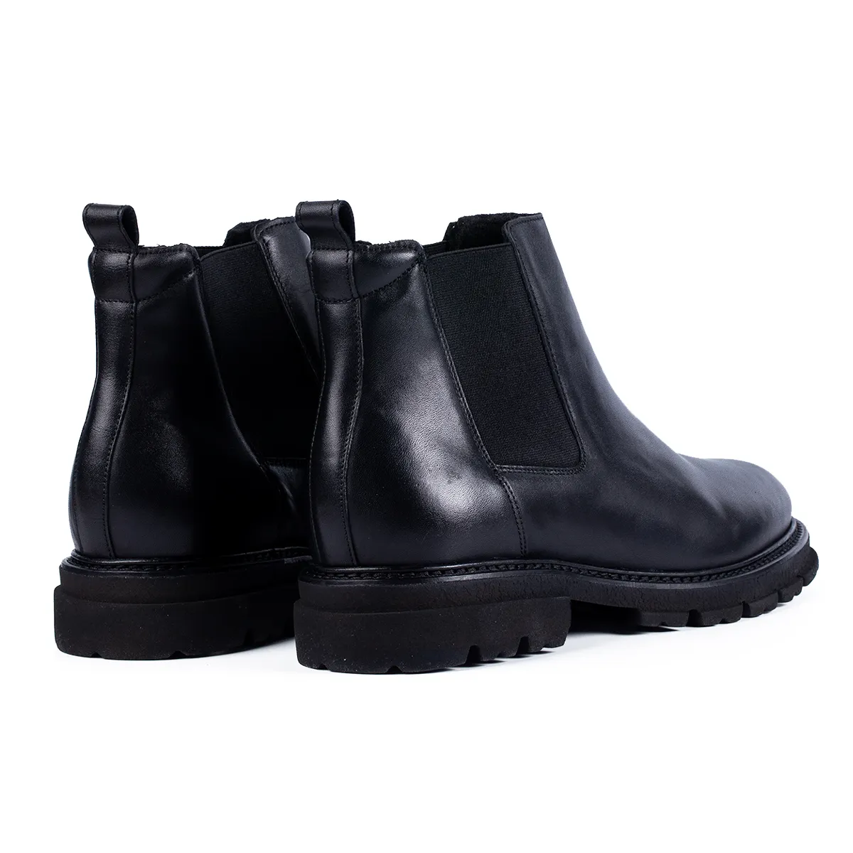 Lucas Shoes Chelsea ghete barbati negre piele naturala
