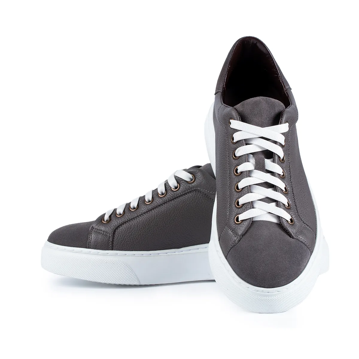 Lucas Shoes 510 sneakers piele gri barbati