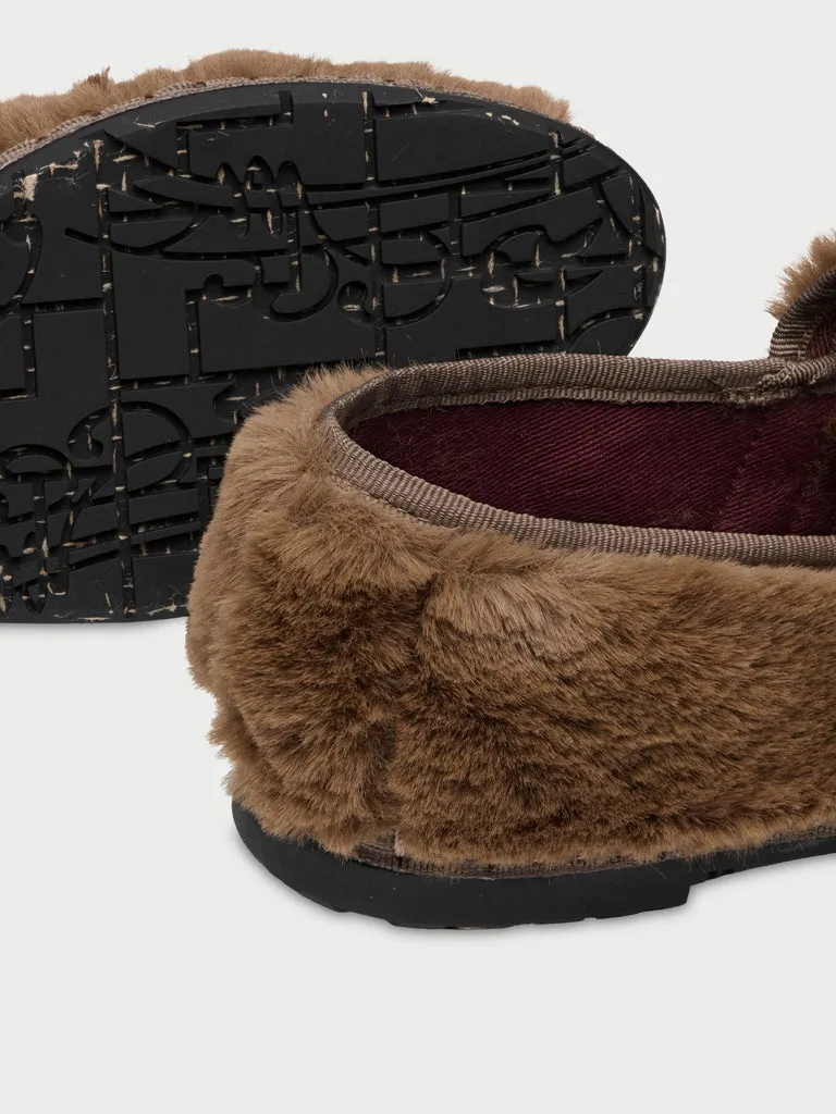 Flagelus Pierre Odette Brown pantofi Mary Jane maro