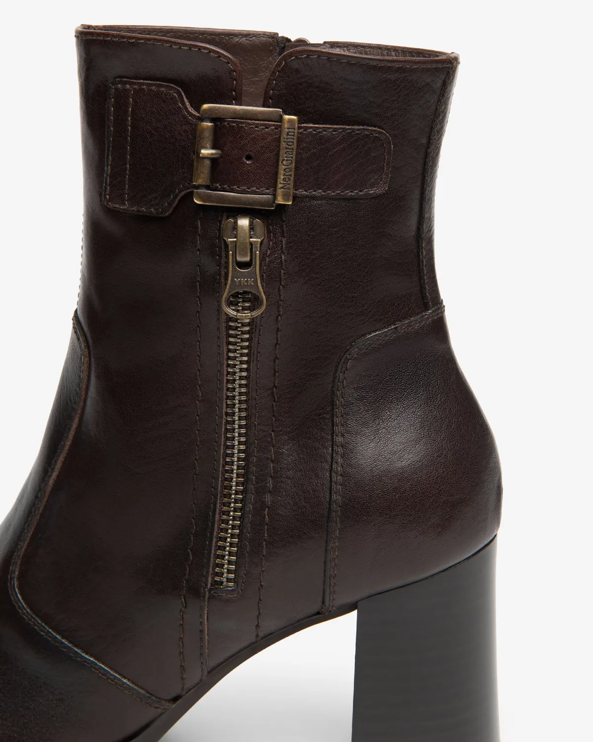 Botine dama NeroGiardini piele toc 75 mm