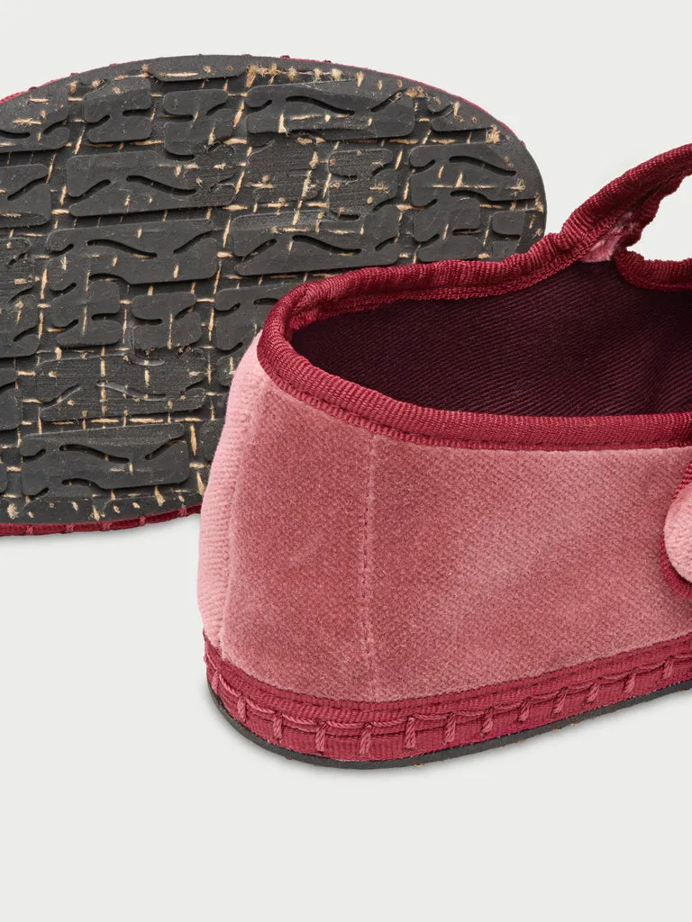 Flagelus Antoine Pink pantofi Mary Jane roz catifea