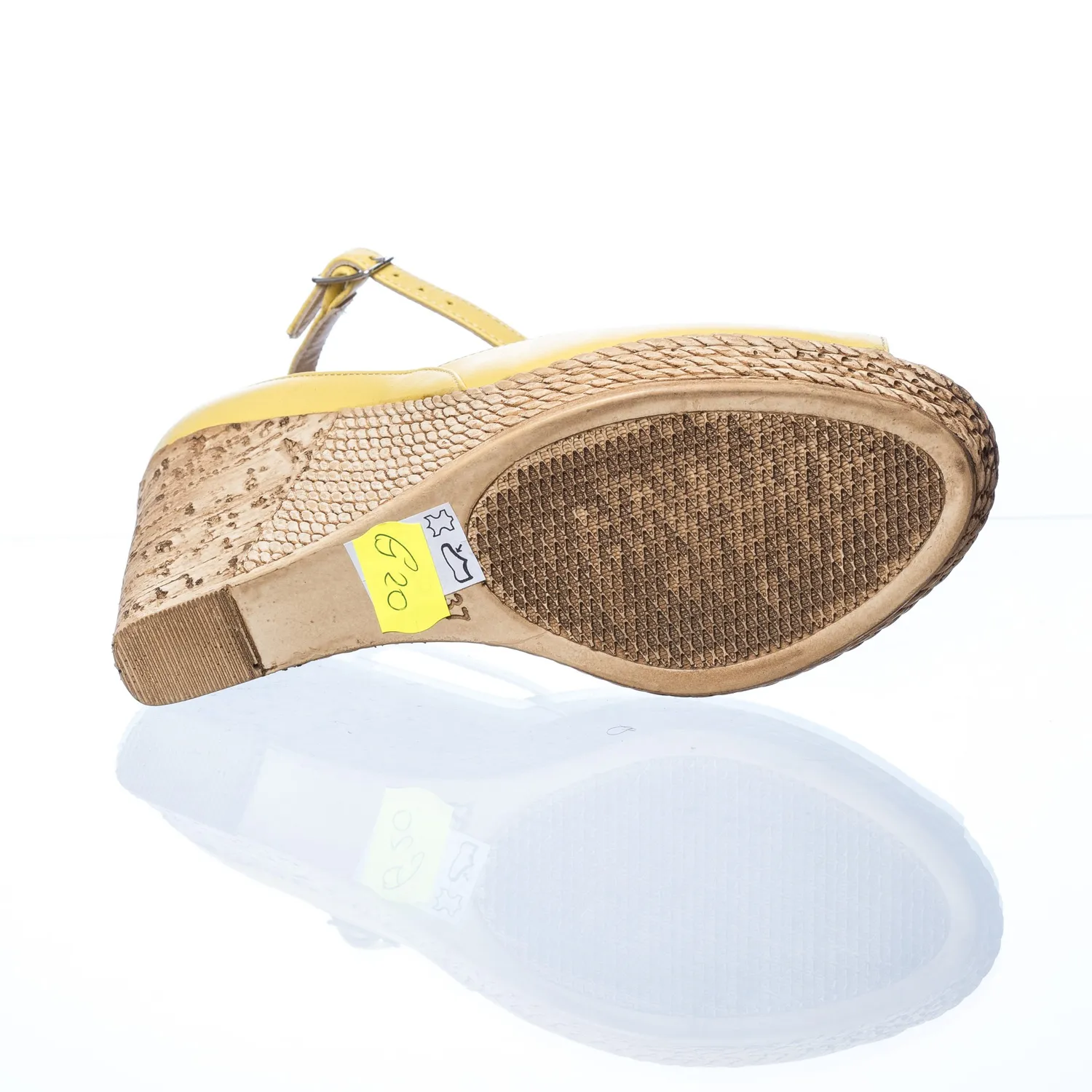 Catinca Shoes G20 G sandale damă piele naturală galbene
