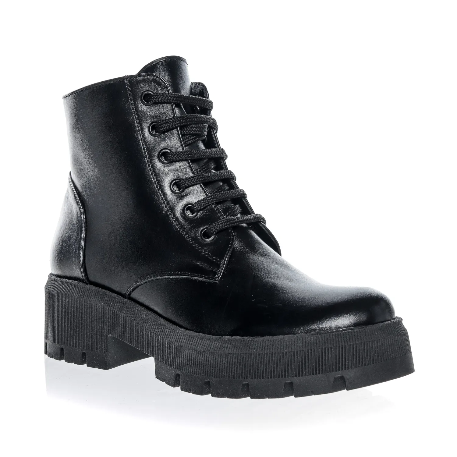 Catinca Shoes BC355 NB bocanci damă negru box piele