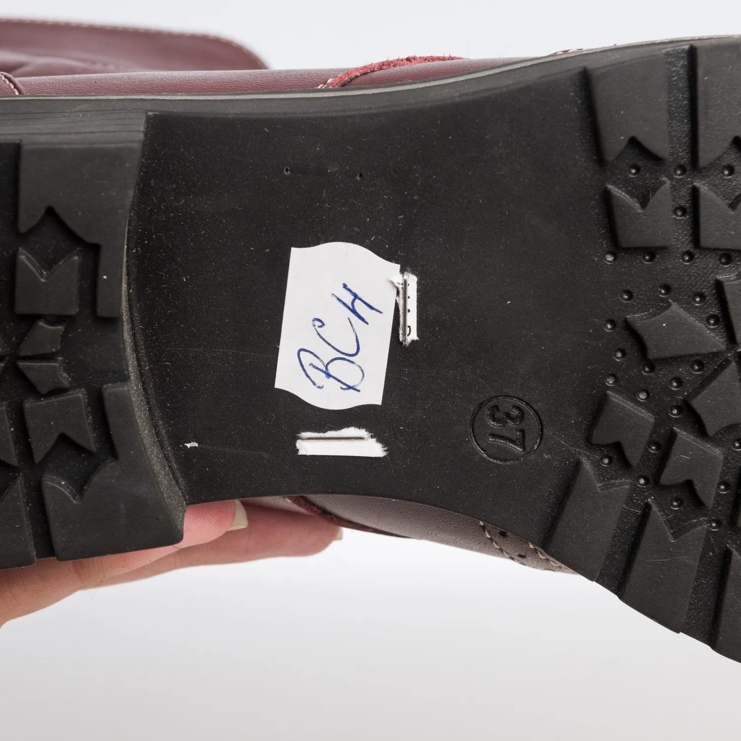 Catinca Shoes BC4 BO ghete piele bordo