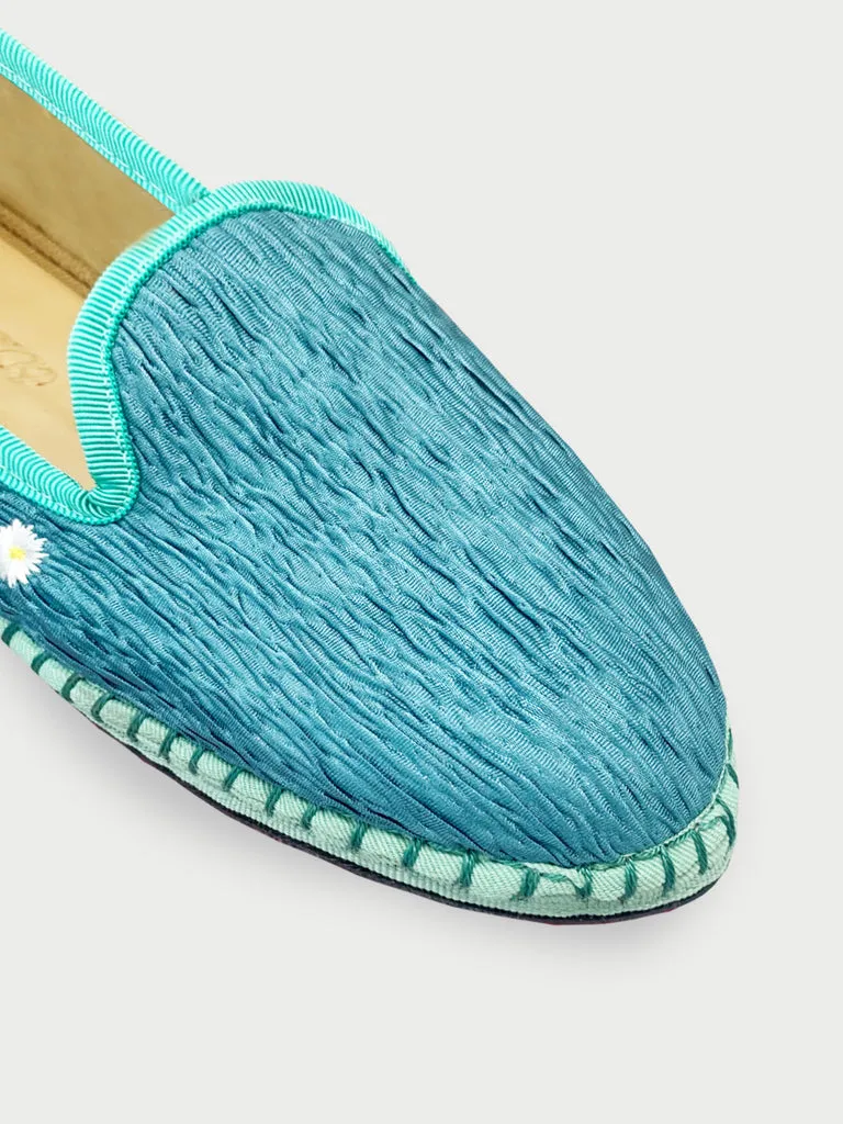 Flagelus Smoking Daisy Blue papuci albastri bumbac