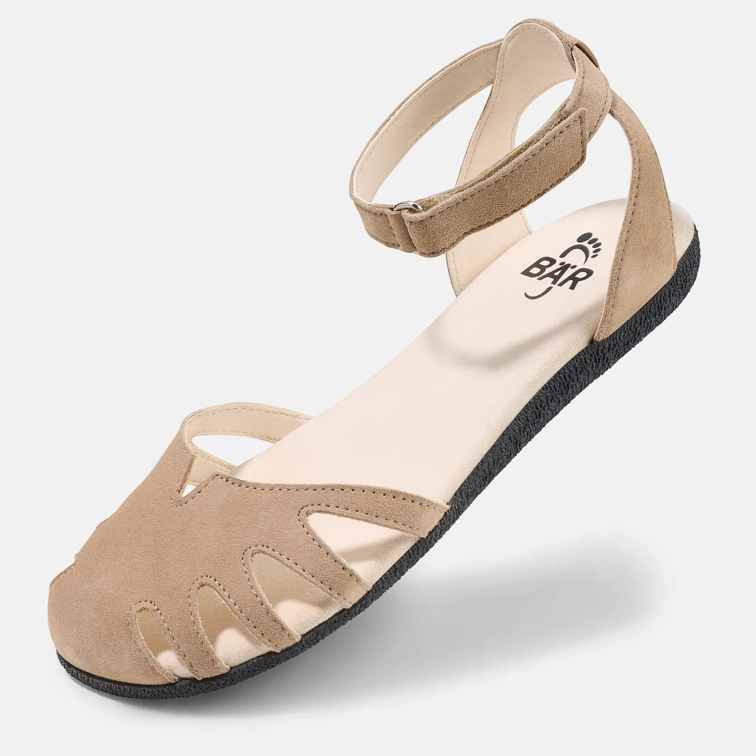 BÄR B Pure Alisa sandale damă auriu piele lată