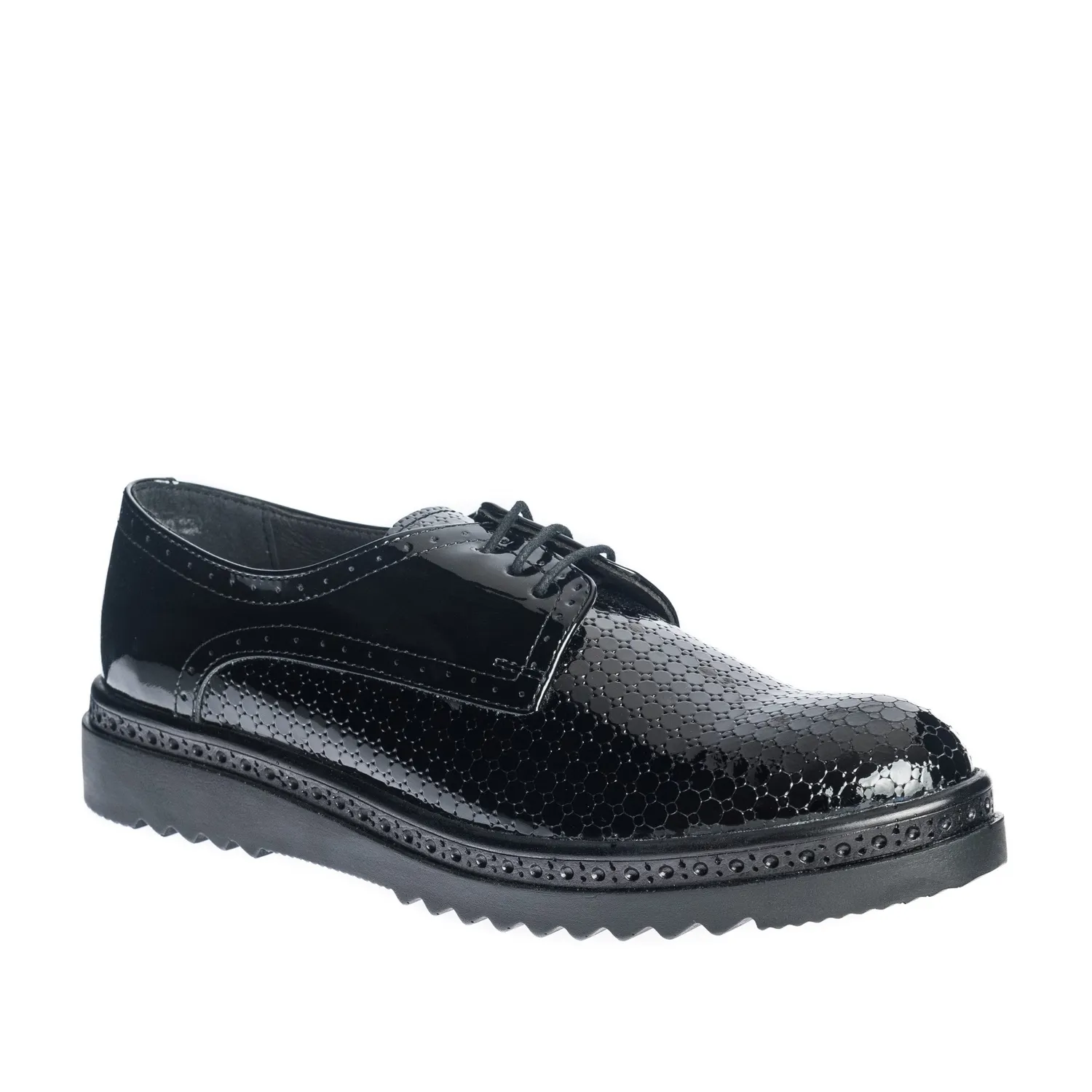 Catinca Shoes G10 NLS pantofi dama negru lac piele