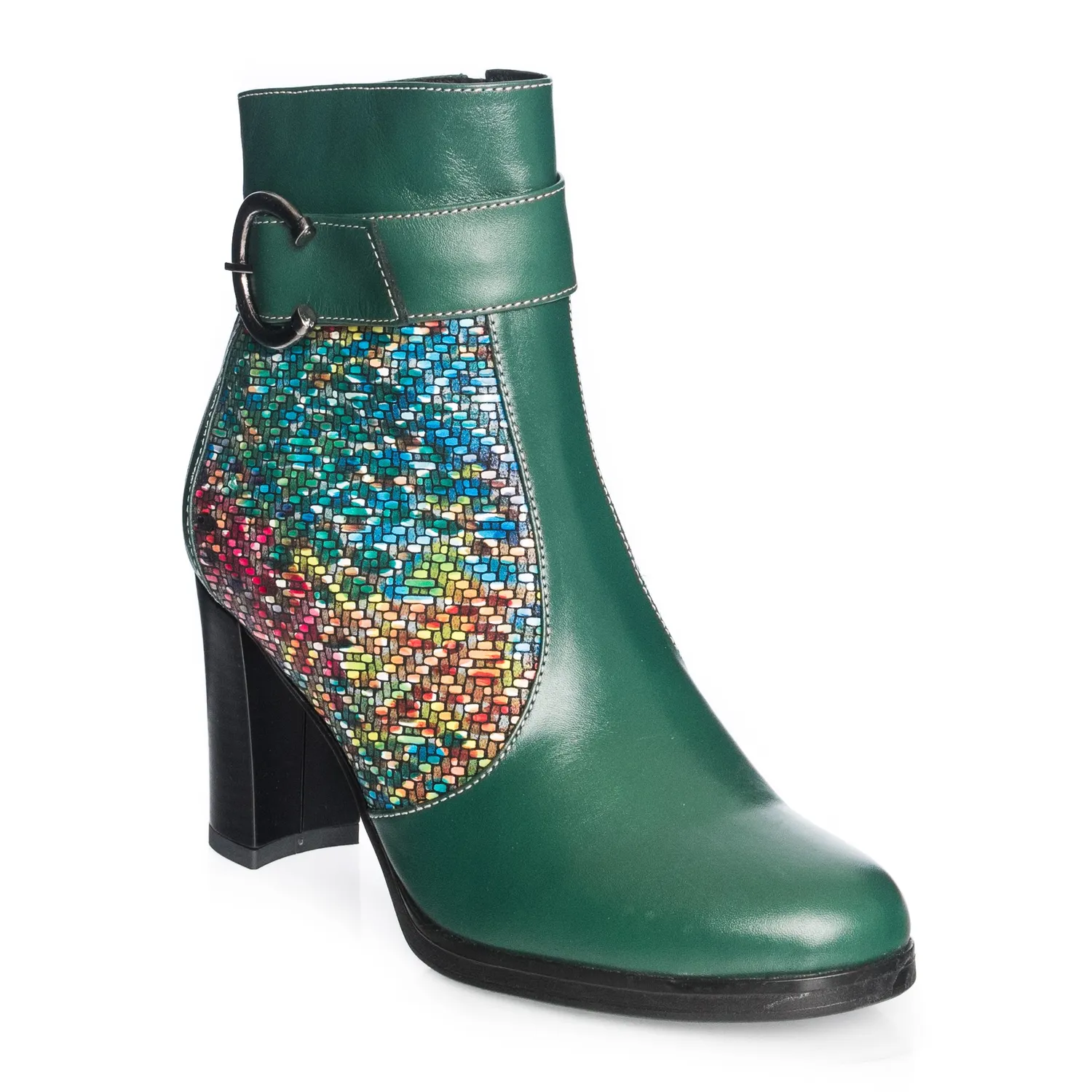 Catinca Shoes GX25 VBM ghete dama verde mozaic