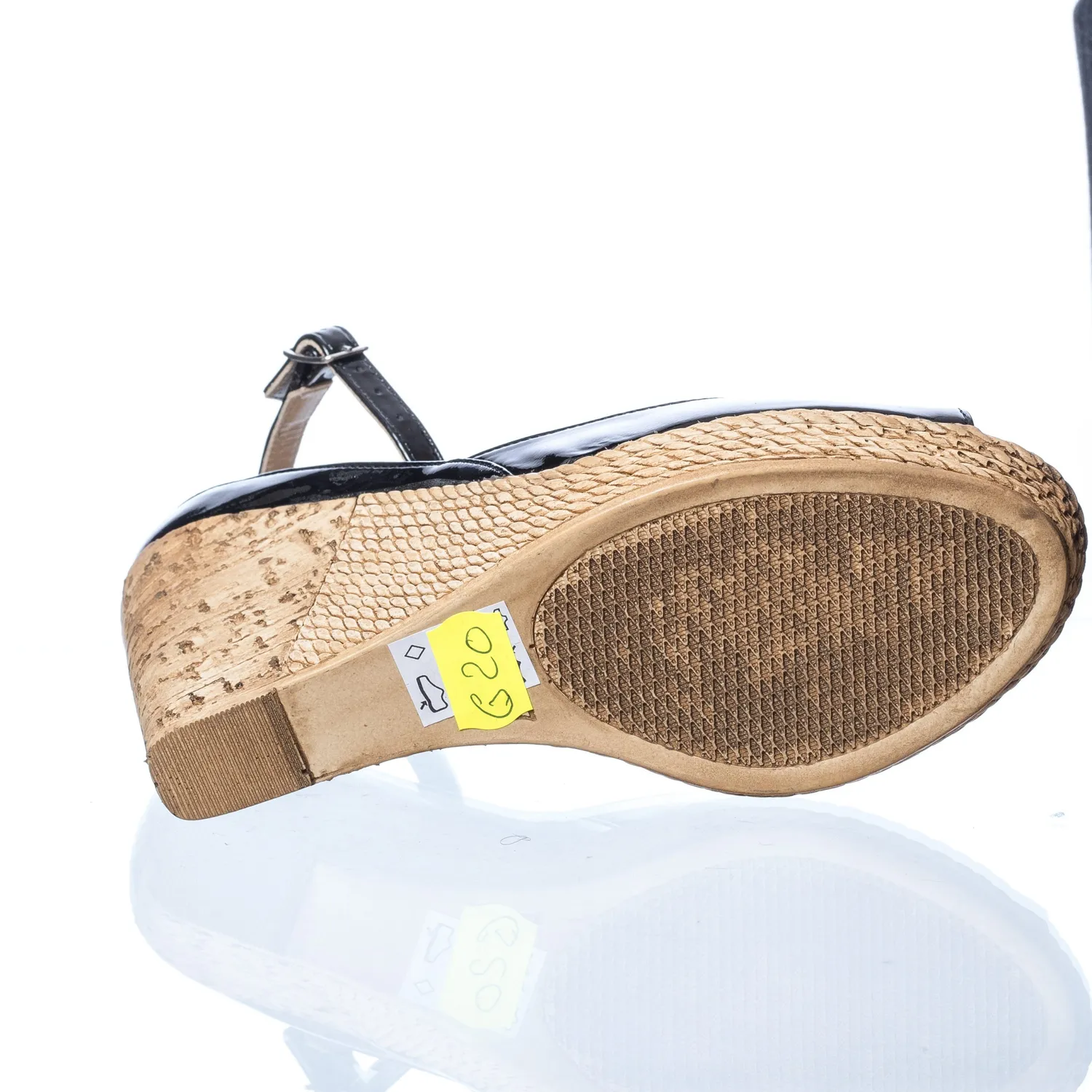 Catinca Shoes G20 NL sandale dama negre lac piele naturala