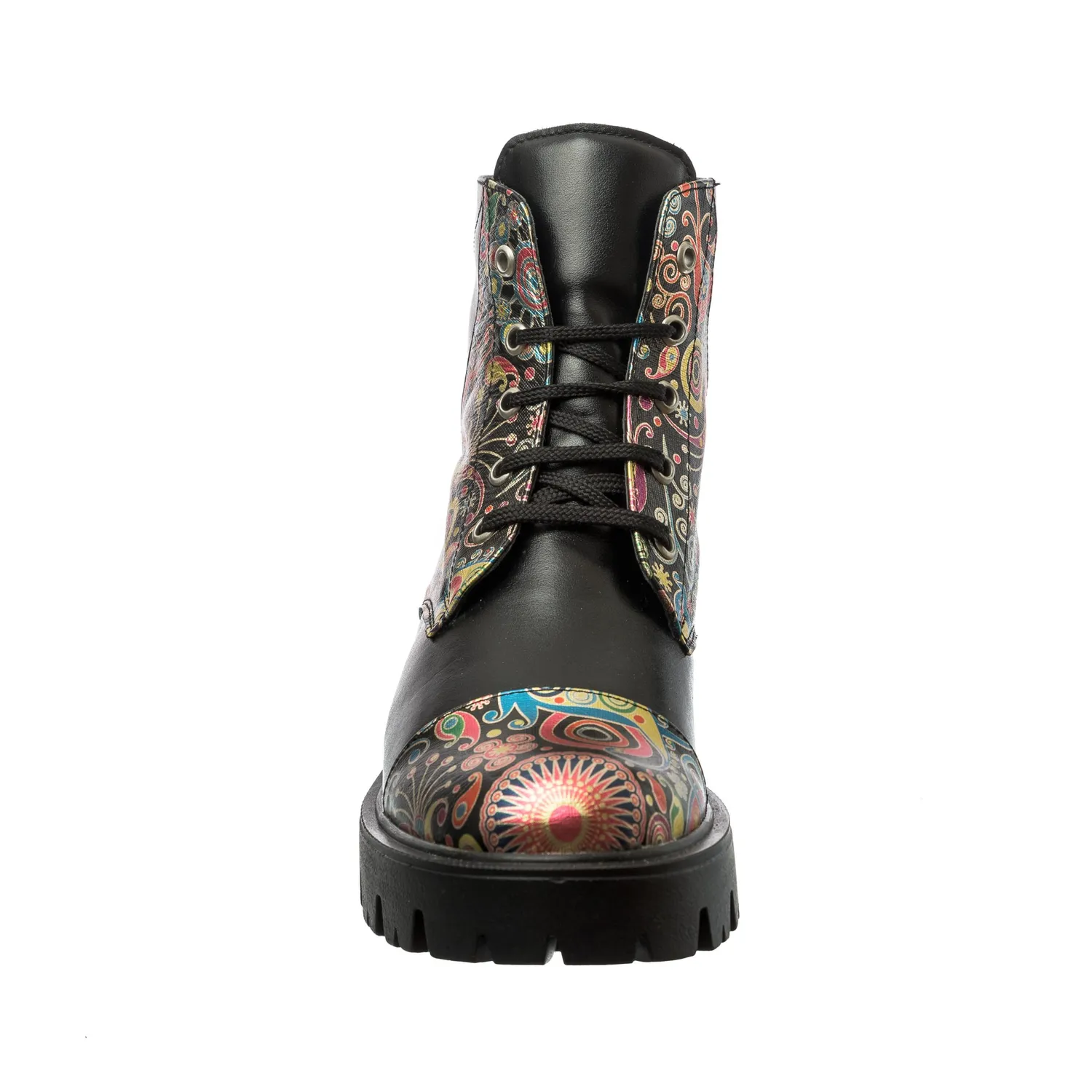 Catinca Shoes BC20 NBP bocanci dama piele naturala negru paun