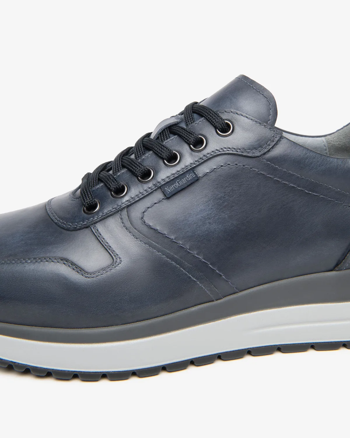 NeroGiardini sneakers piele barbati cu siret