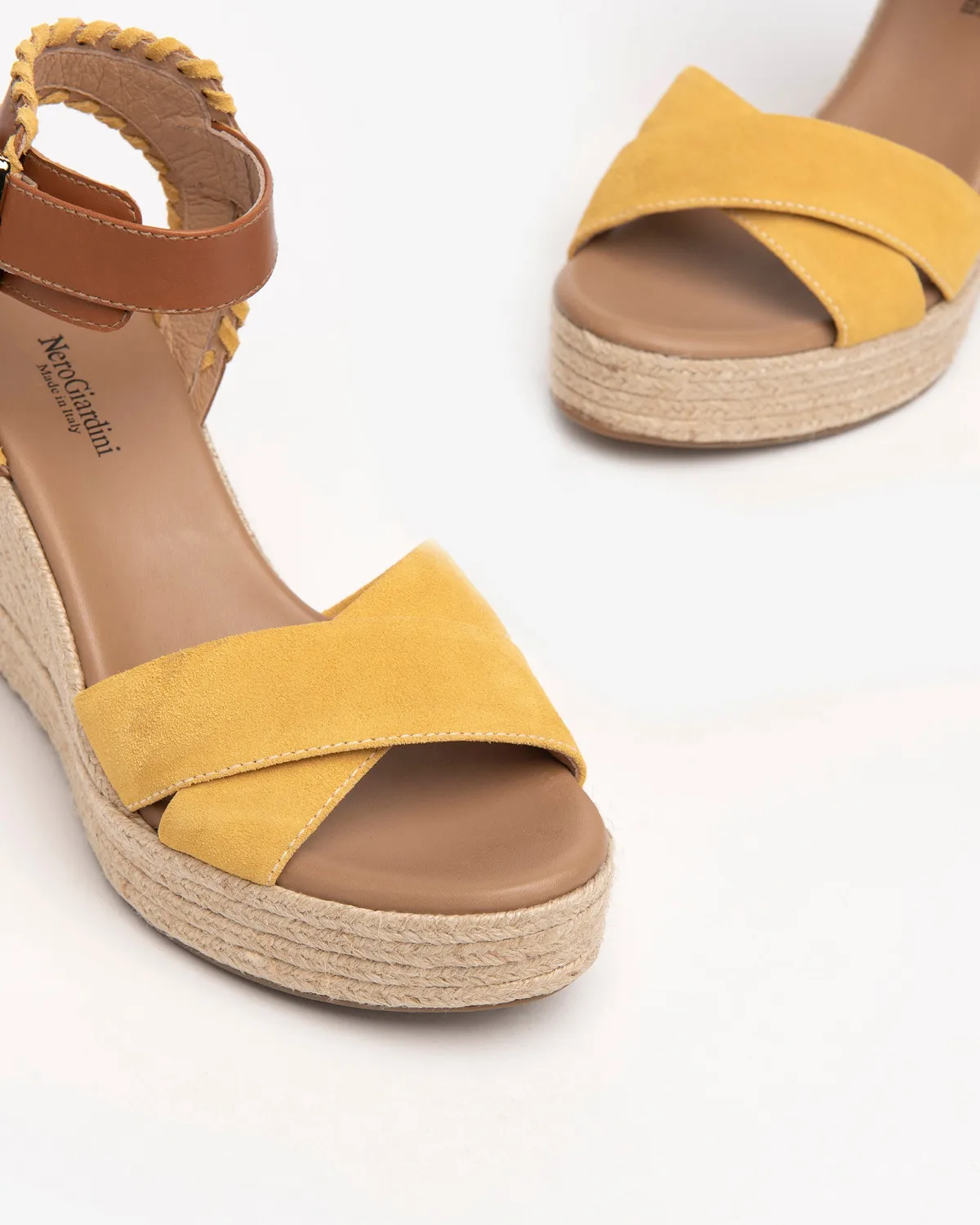NeroGiardini Sandale Dama Piele cu Platforma 10 cm