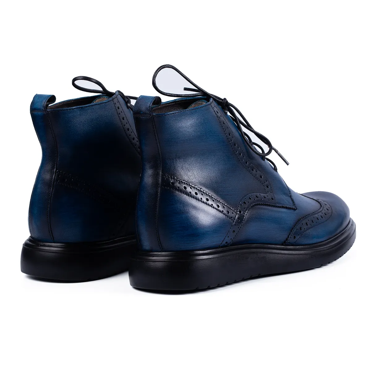 Lucas Shoes 850 Dudu Blue V2 ghete albastru piele