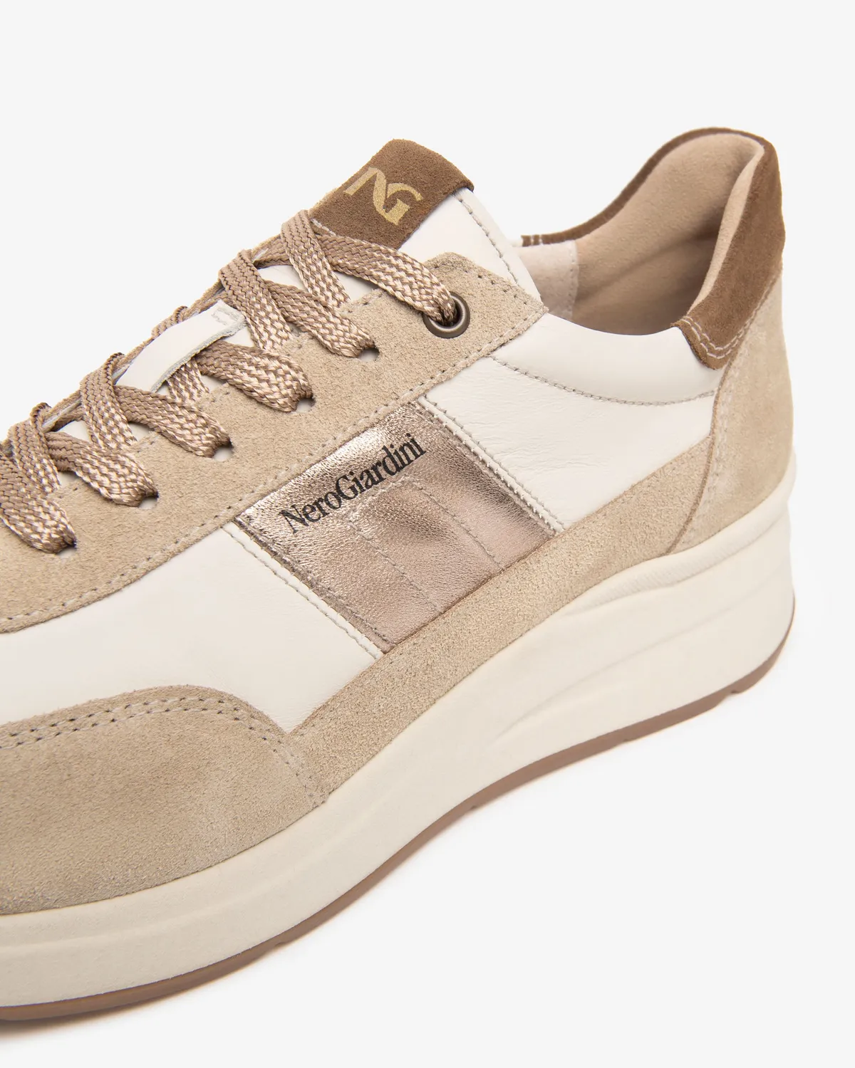 NeroGiardini sneakers dama piele cu platforma 35 mm