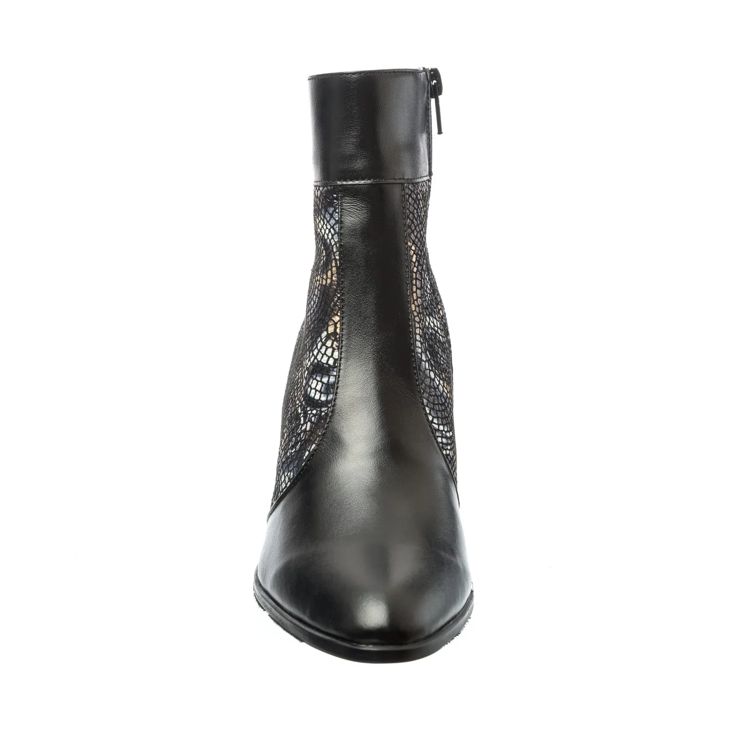 Catinca Shoes GX32 NBL ghete piele negru lacrima