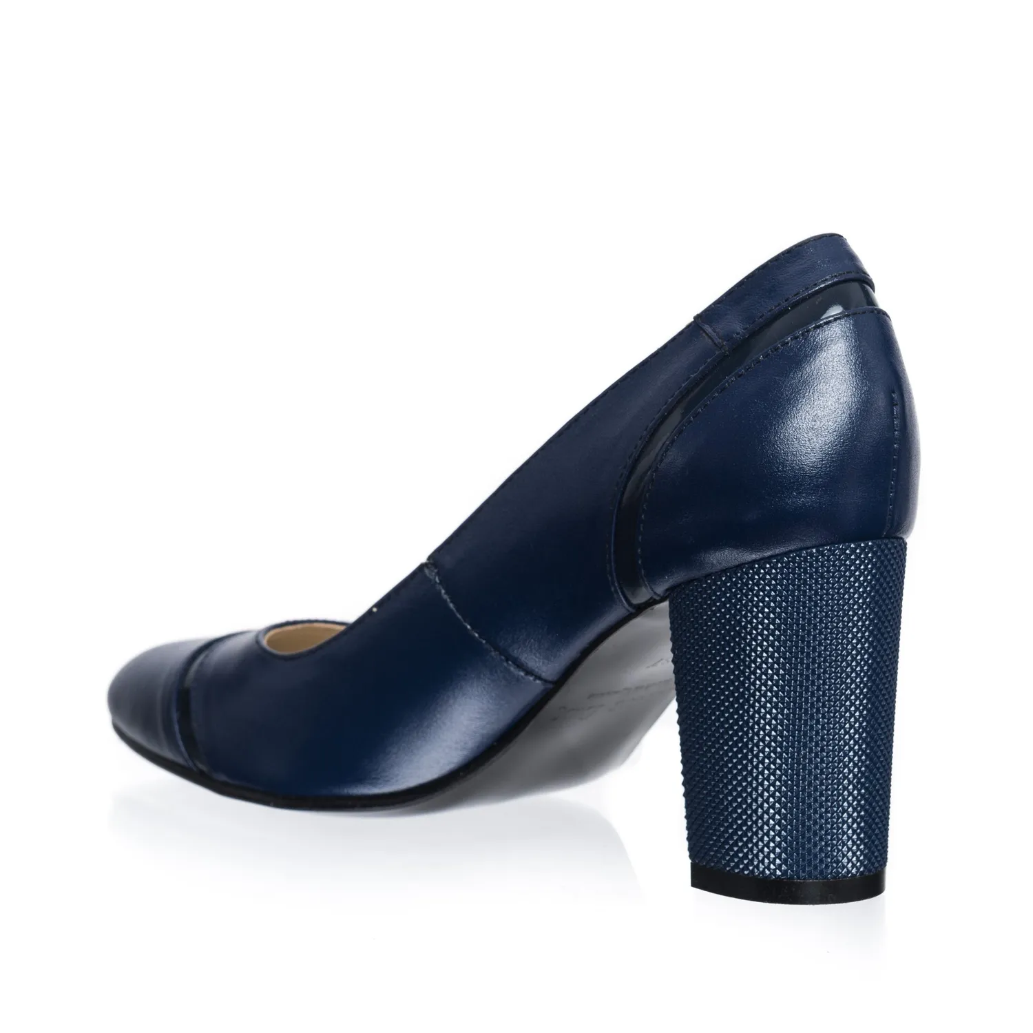 Catinca Shoes 115 ANL pantofi dama albastru lac piele