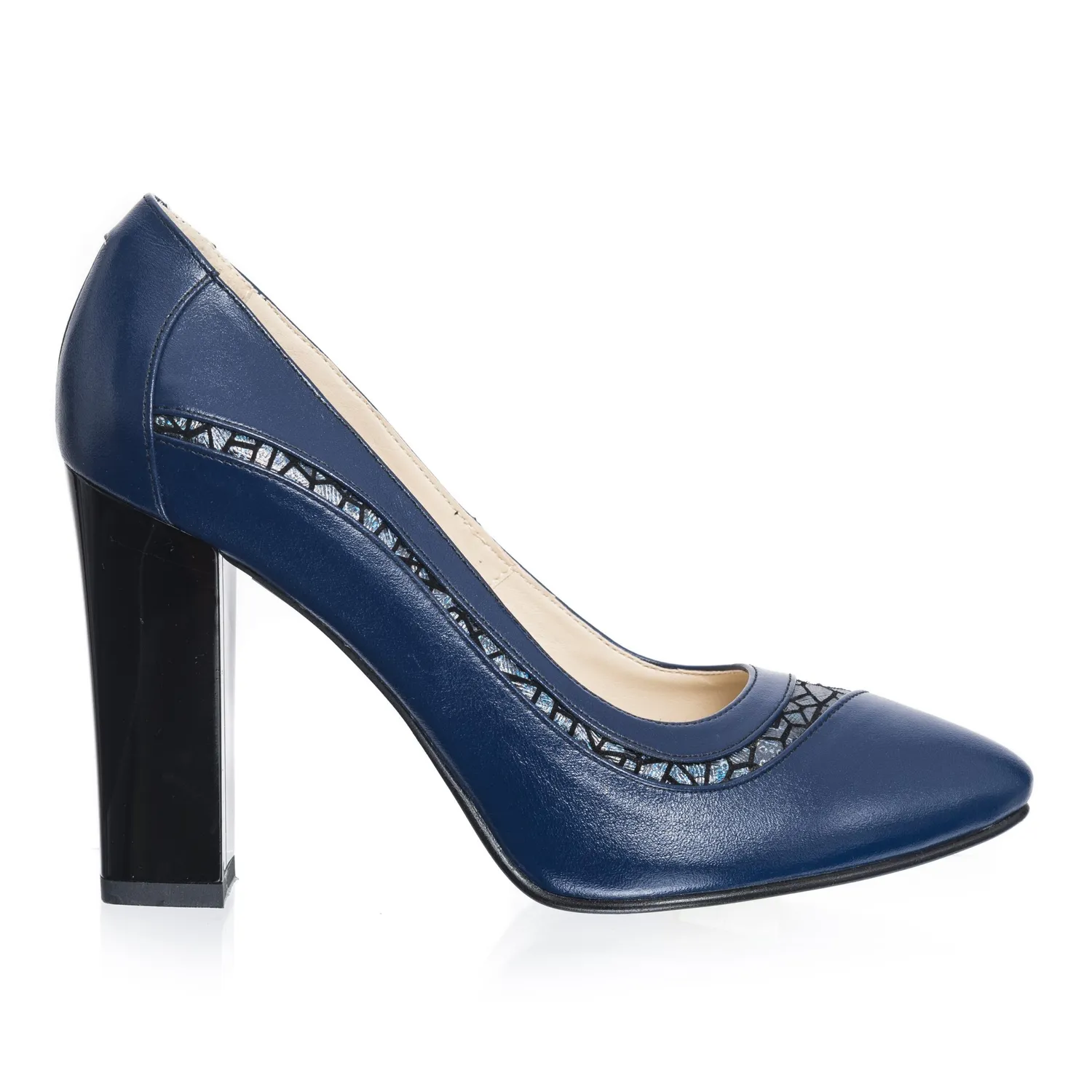 Catinca Shoes 163 AS pantofi dama piele albastru solzi