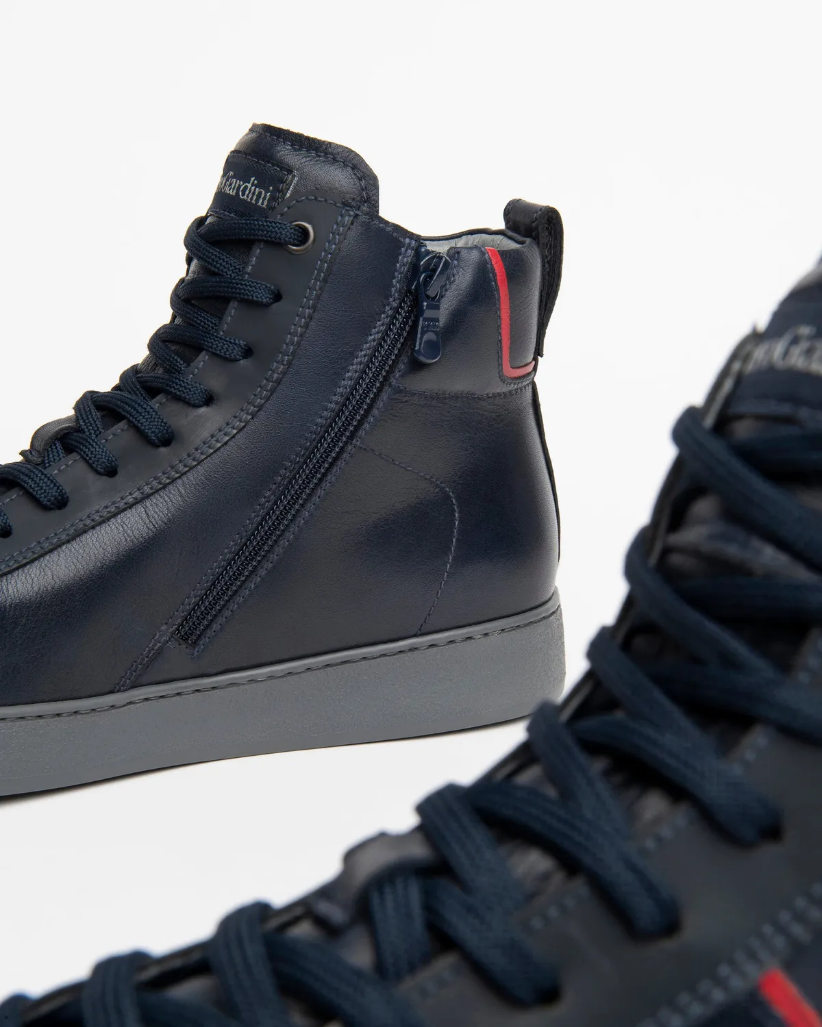 NeroGiardini sneakers barbati piele high-top iarna