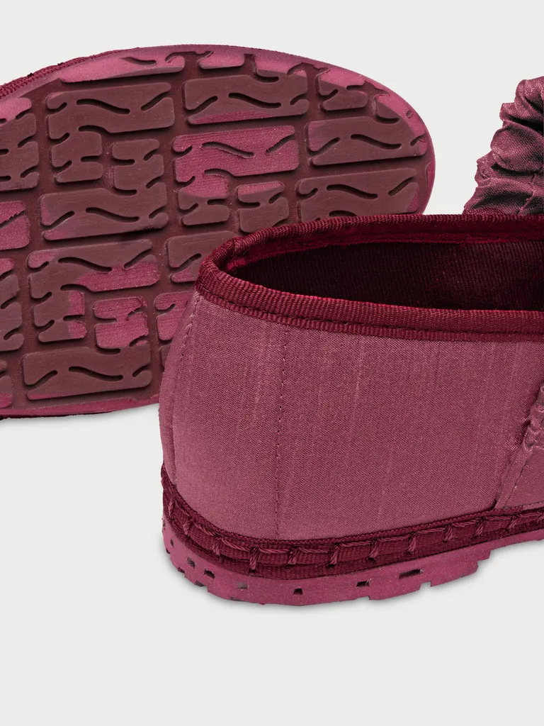 Flagelus Mafalda Pink balerini mătase roz