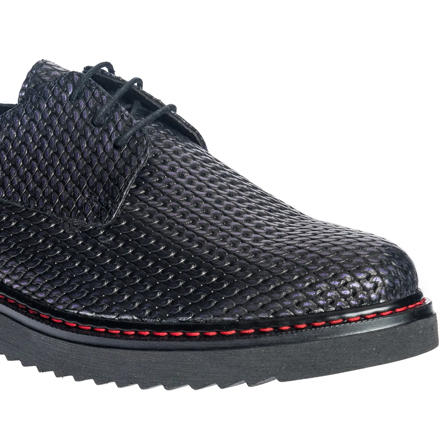 Catinca Shoes G33 MI pantofi dama piele mov impletit