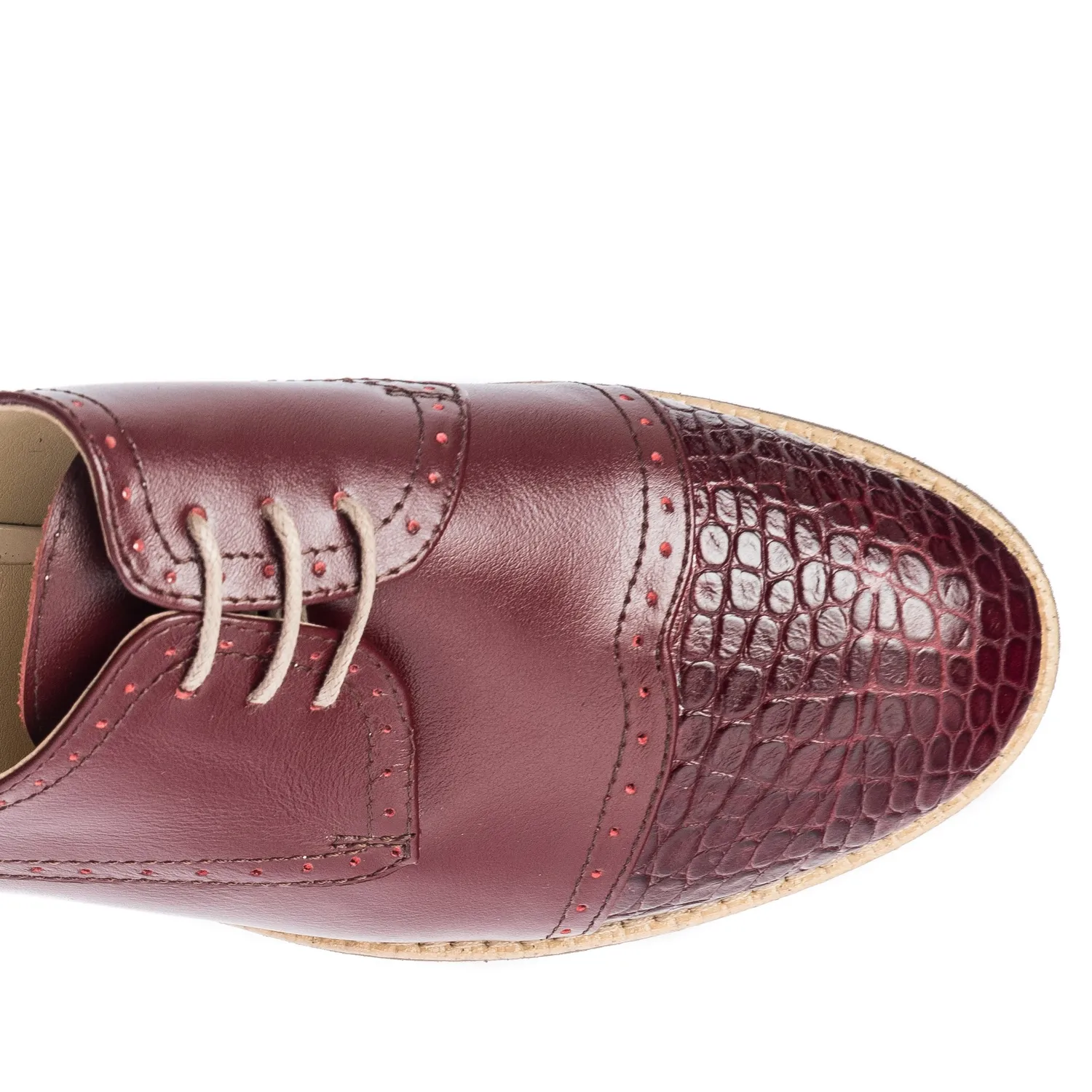 Catinca Shoes G11 B pantofi damă bordo piele
